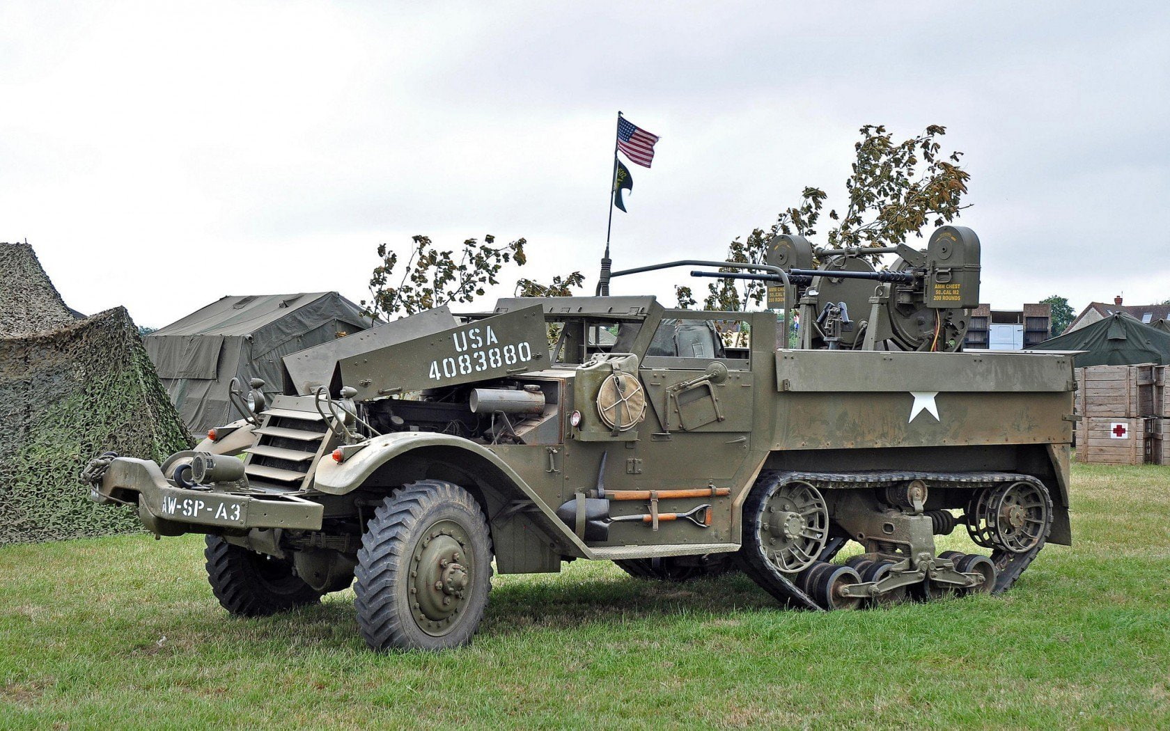 720P, Half-Track, Armoured Fighting Vehicle, HD Wallpaper