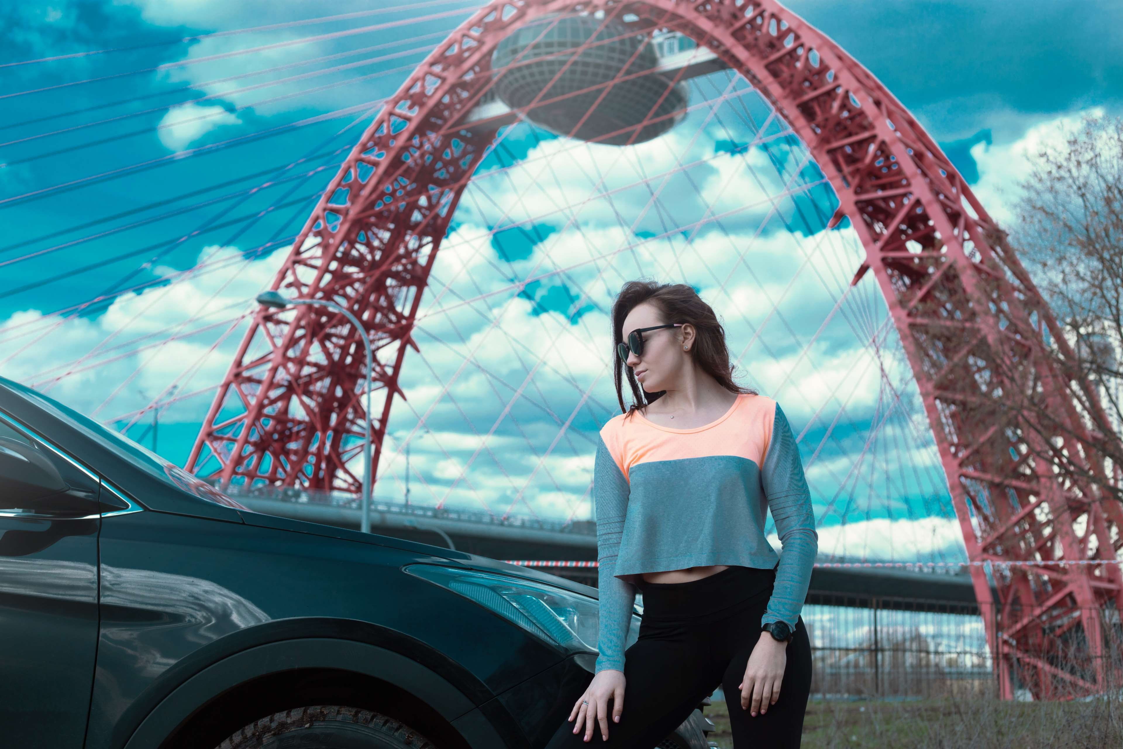 leisure activity, amusement park ride, amusement park, arts culture and entertainment, fashion, three quarter length, model, bright, blouse, front view, HD Wallpaper