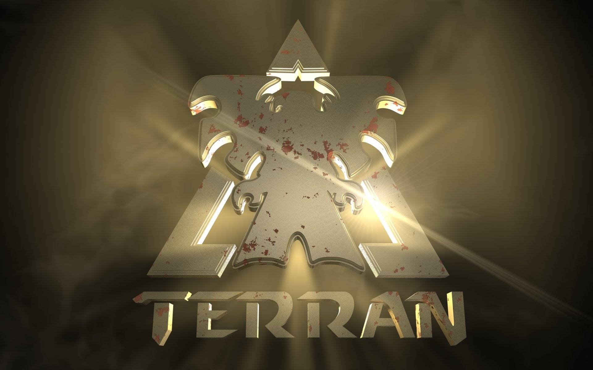 1080P, Terran, Starcraft, Logo, HD Wallpaper