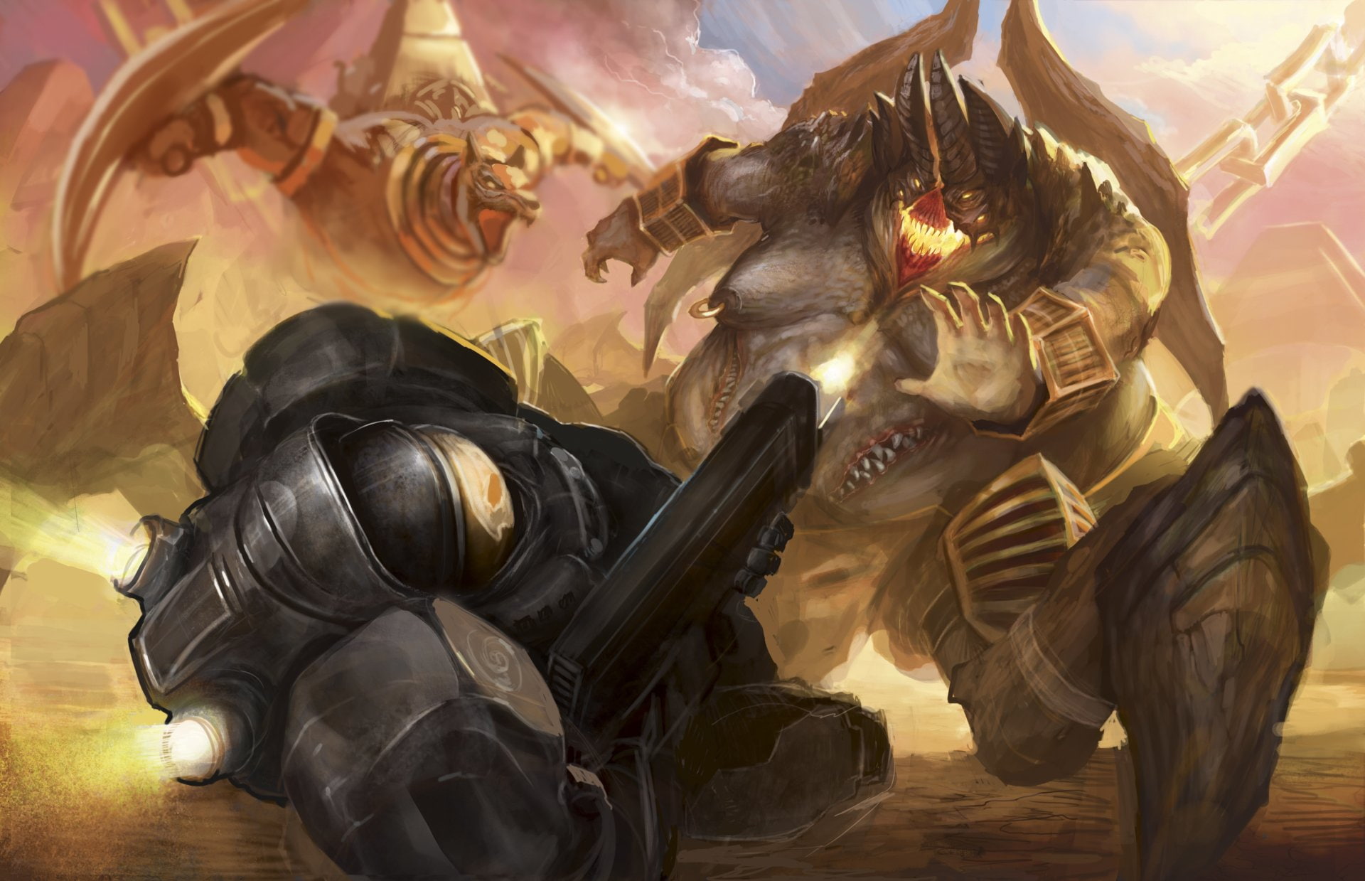 1080P, Heroes of the Storm, Jim Raynor, Video Game, Azmodan (Diablo III), HD Wallpaper