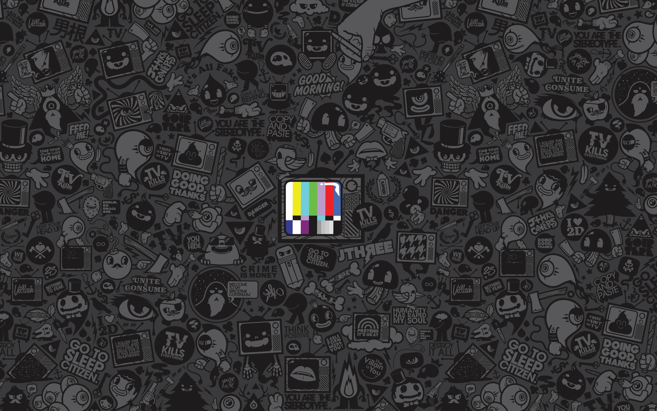 anime test patterns selective coloring jared nickerson, 2K, HD Wallpaper