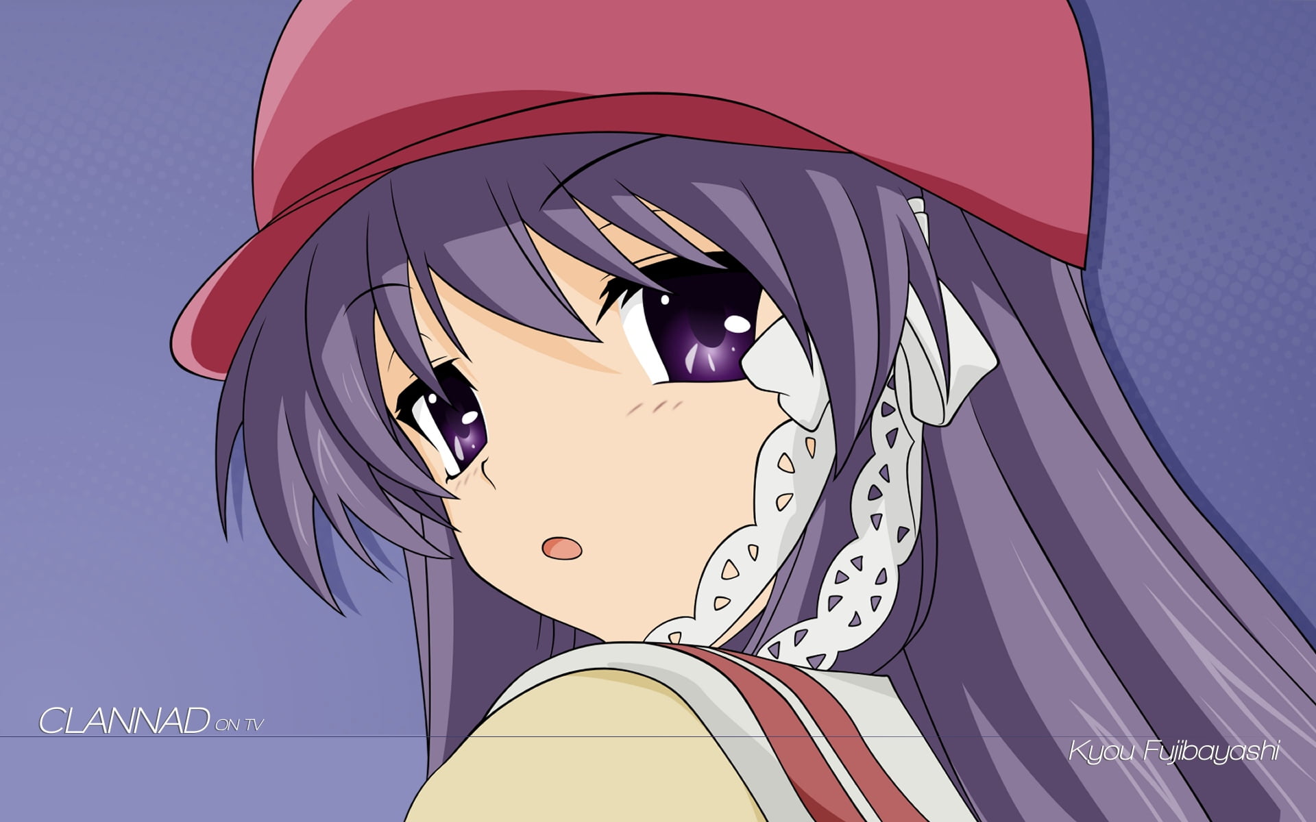 fujibayashi kyou, hat, outdoors, real people, representation, girl, nature, lifestyles, young women, human face, casual clothing, portrait, clannad, HD Wallpaper