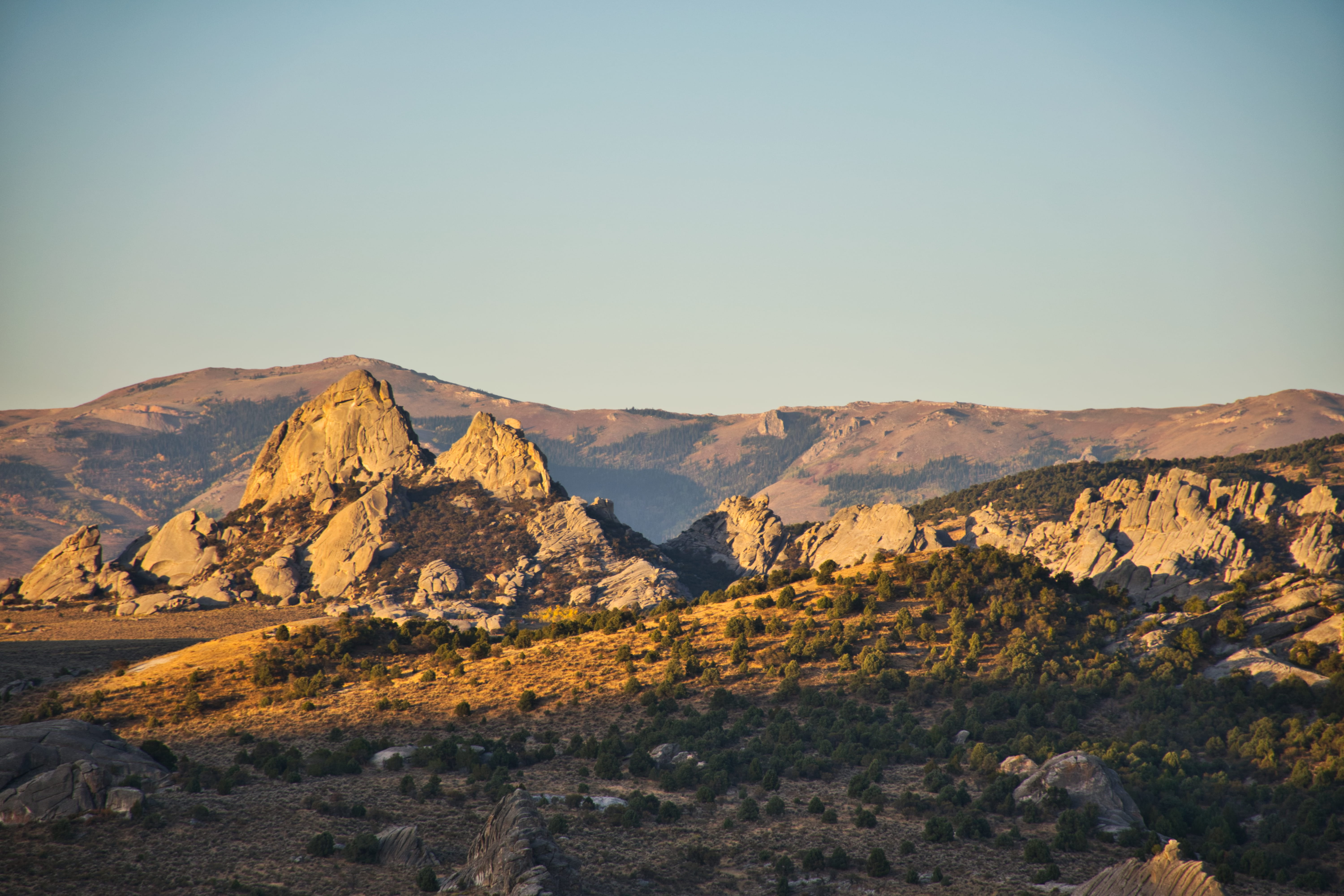 sky, sand, sunrise, mountain, hill, scenic, 5K, arid, tranquility, adventure, outdoors, idyllic, landscape, copy space, sunset, daylight, ranges, rock formation, HD Wallpaper