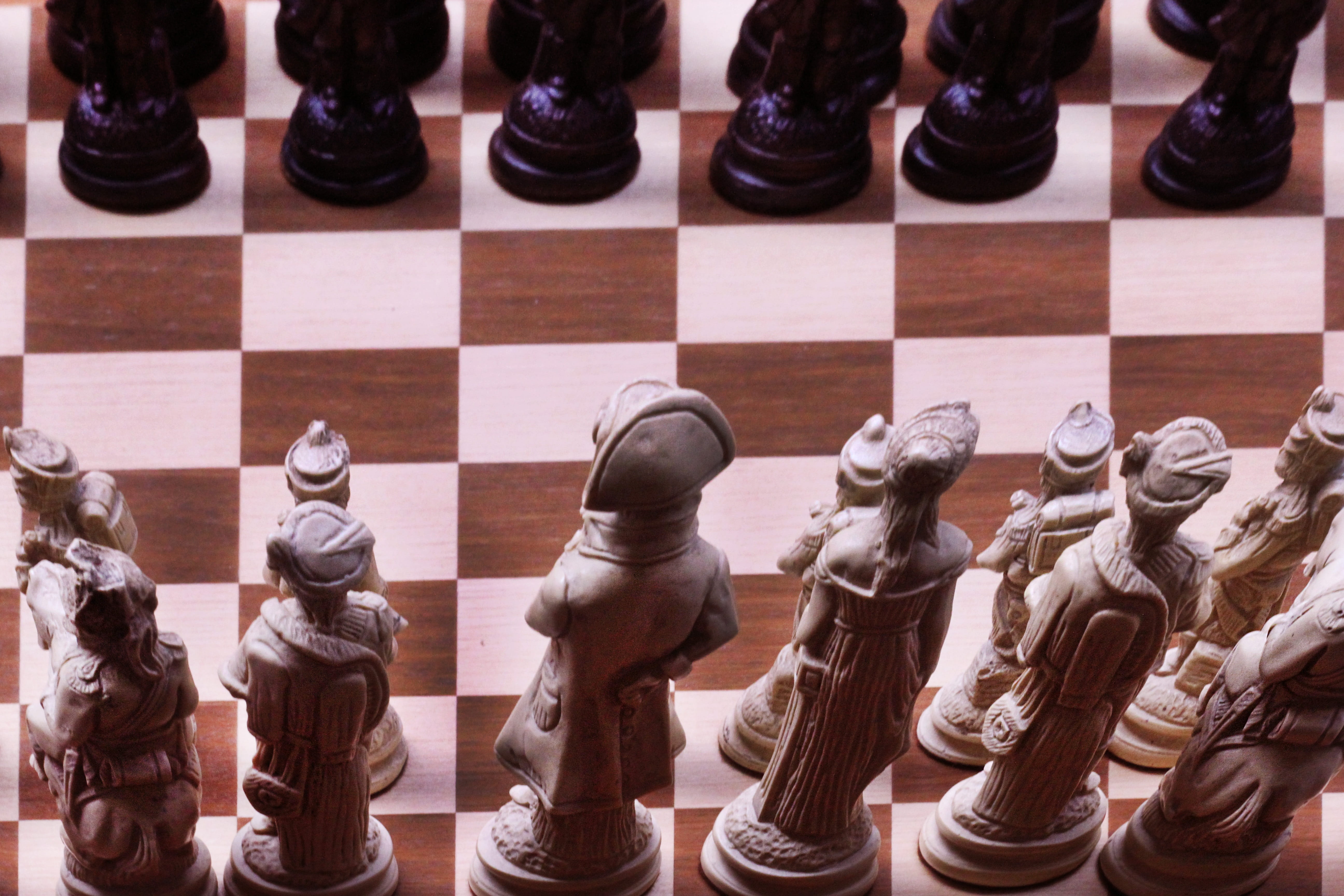 art and craft, planning, challenge, high angle view, board game, black, statue, knight - chess piece, intelligence, strategy, representation, human representation, HD Wallpaper