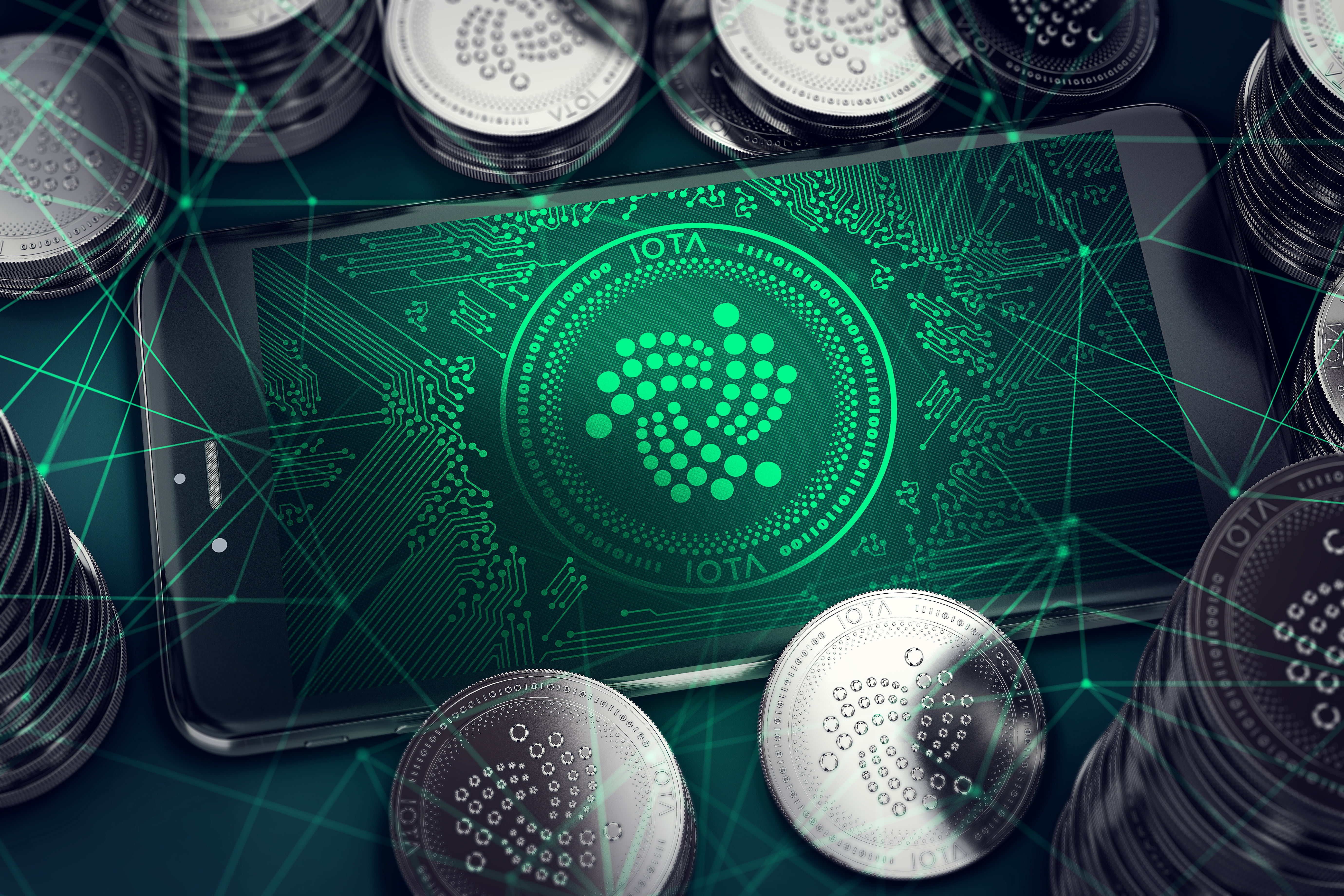 tention, coins, iota, 5K, cryptocurrency, logo, HD Wallpaper