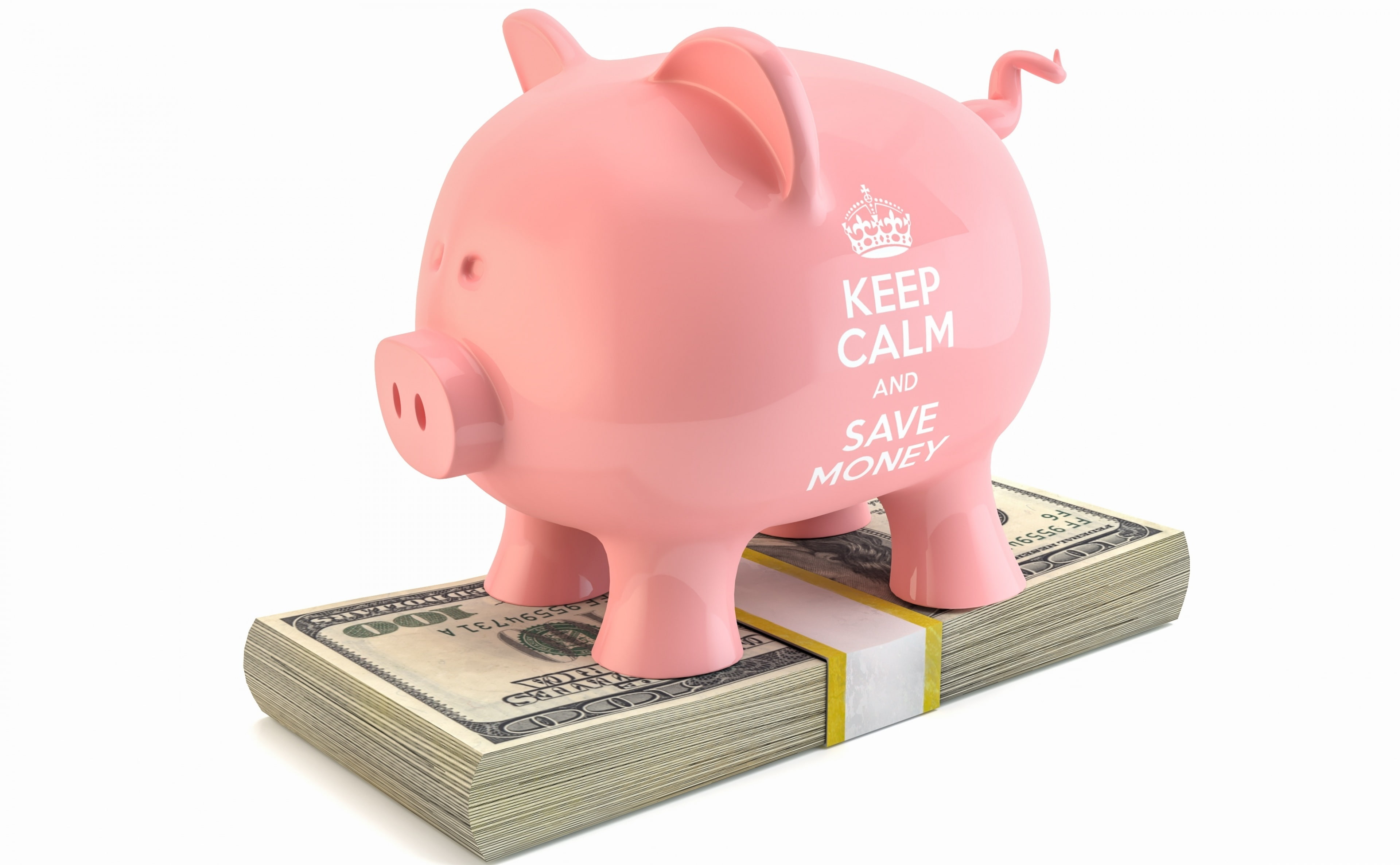 piggybank, 4K, banking, bringing home the bacon, calm, KeepCalm, home finances, savings, wealth, consumerism, debt, paper currency, piggy bank, finance, HD Wallpaper