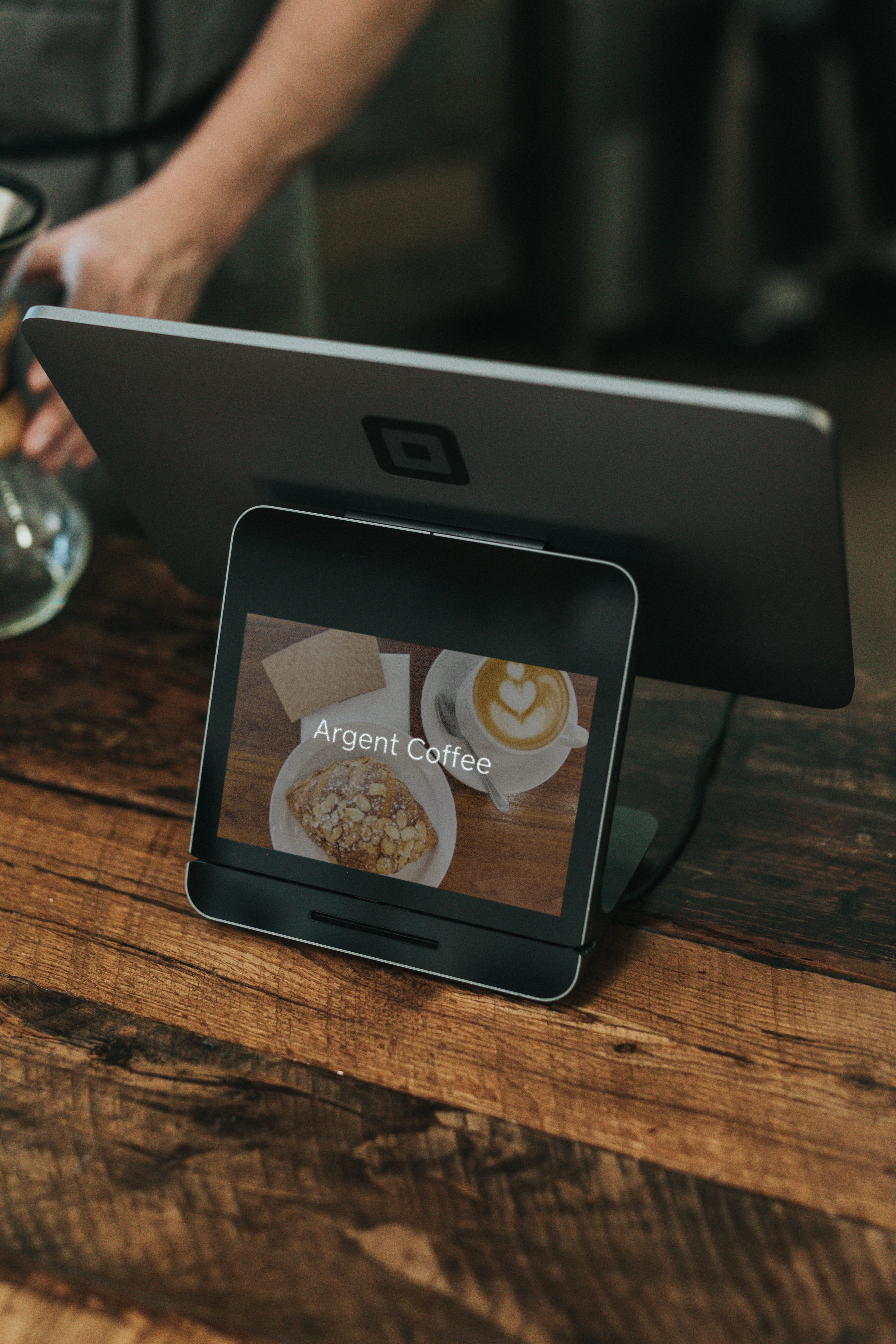 human hand, smart phone, table, display, connection, one person, wood, technology, coffee, lcd screen, hardware, terminal, portable information device, Phone HD Wallpaper