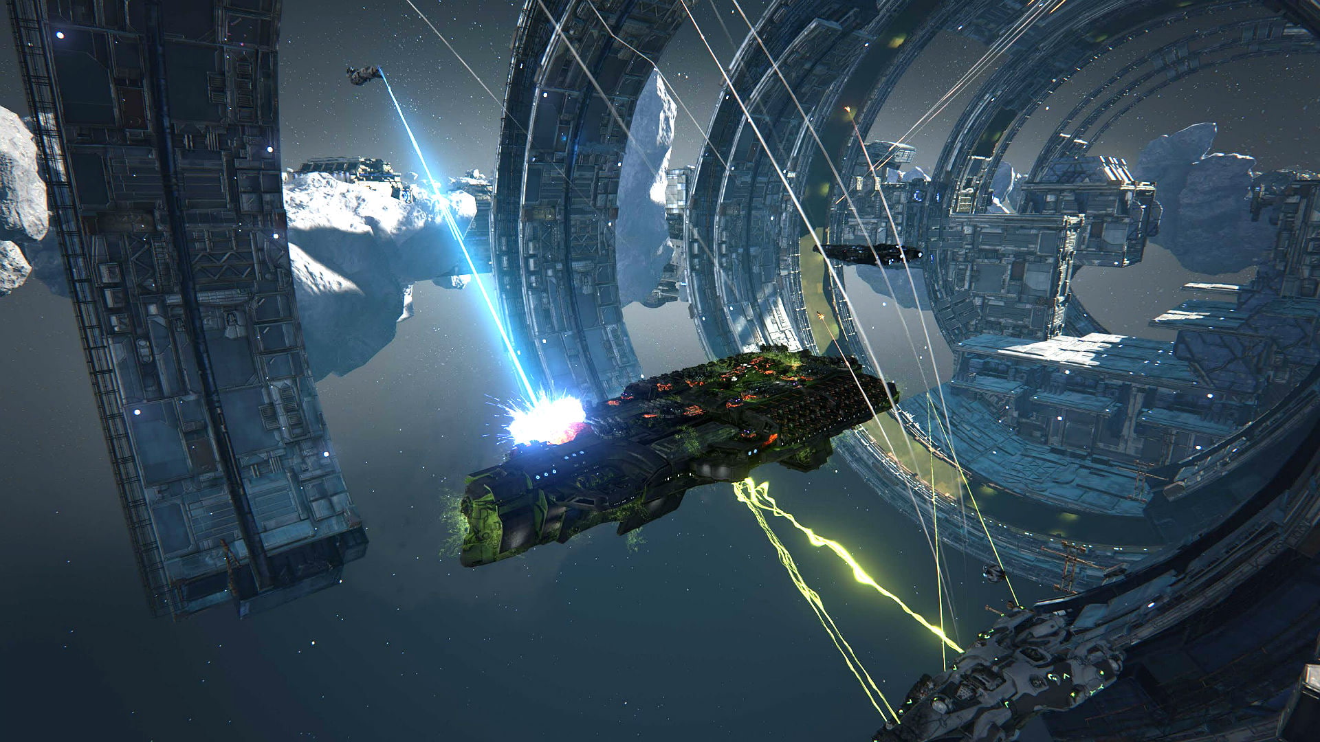 simulator, sci-fi, battleship, 1080P, strategy, dreadnaught, flight, tactical, fighting, combat, futuristic, spaceship, action, ship, warship, HD Wallpaper