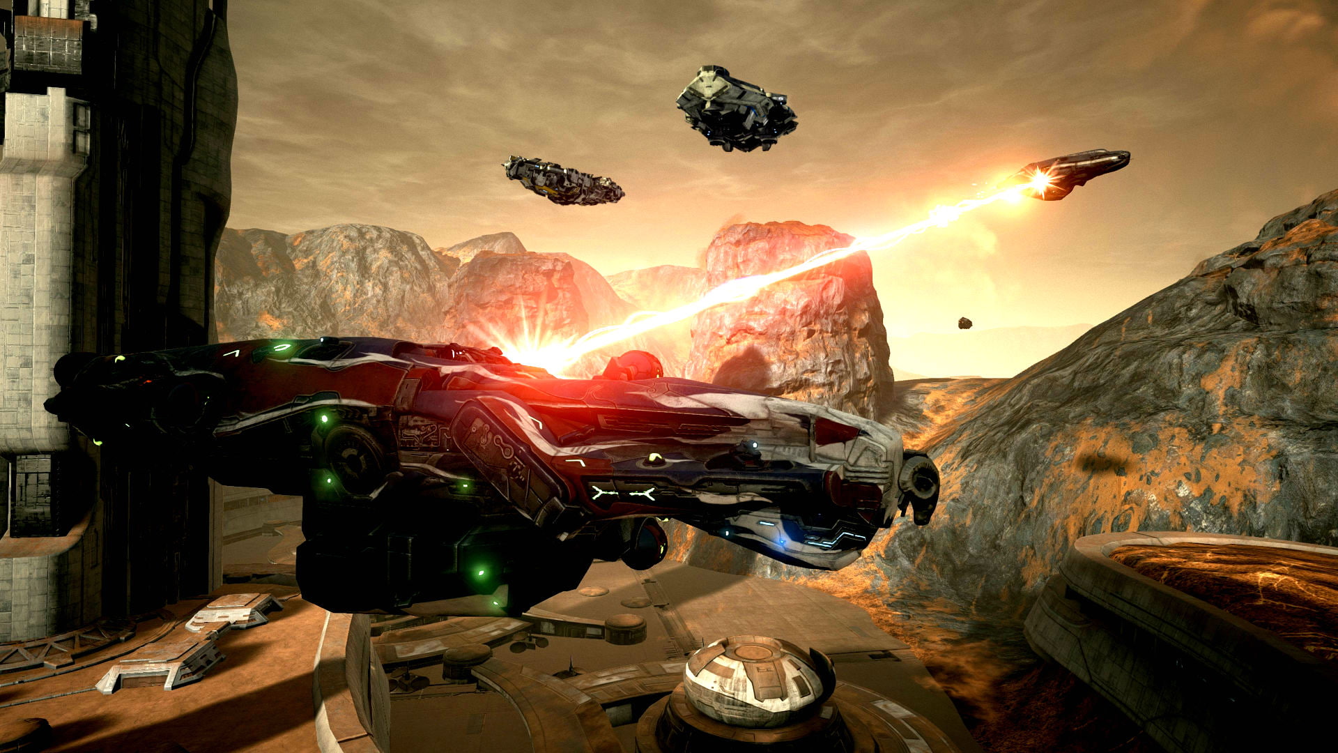 strategy, dreadnaught, battleship, fighting, action, combat, sci-fi, flight, simulator, tactical, ship, 1080P, futuristic, warship, spaceship, HD Wallpaper