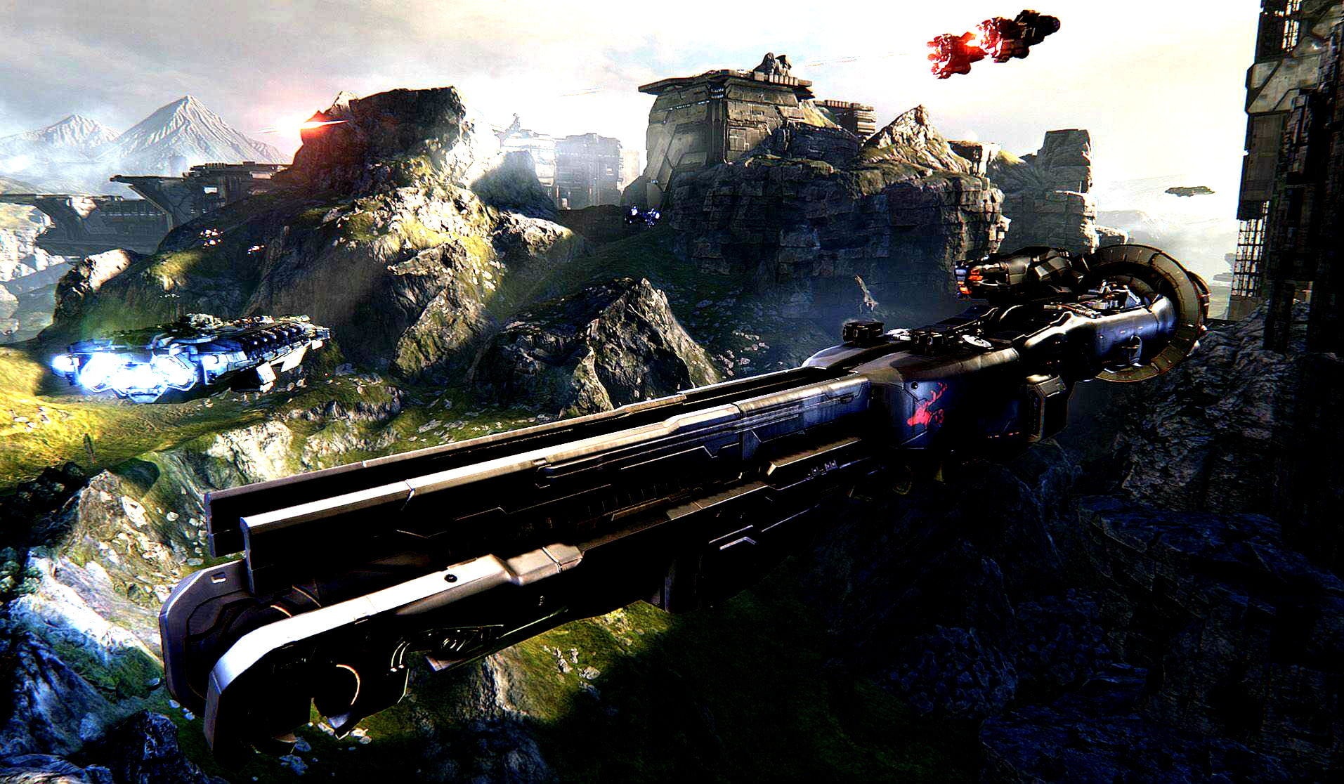 ship, combat, simulator, dreadnaught, futuristic, tactical, 720P, warship, flight, fighting, sci-fi, battleship, spaceship, action, strategy, HD Wallpaper