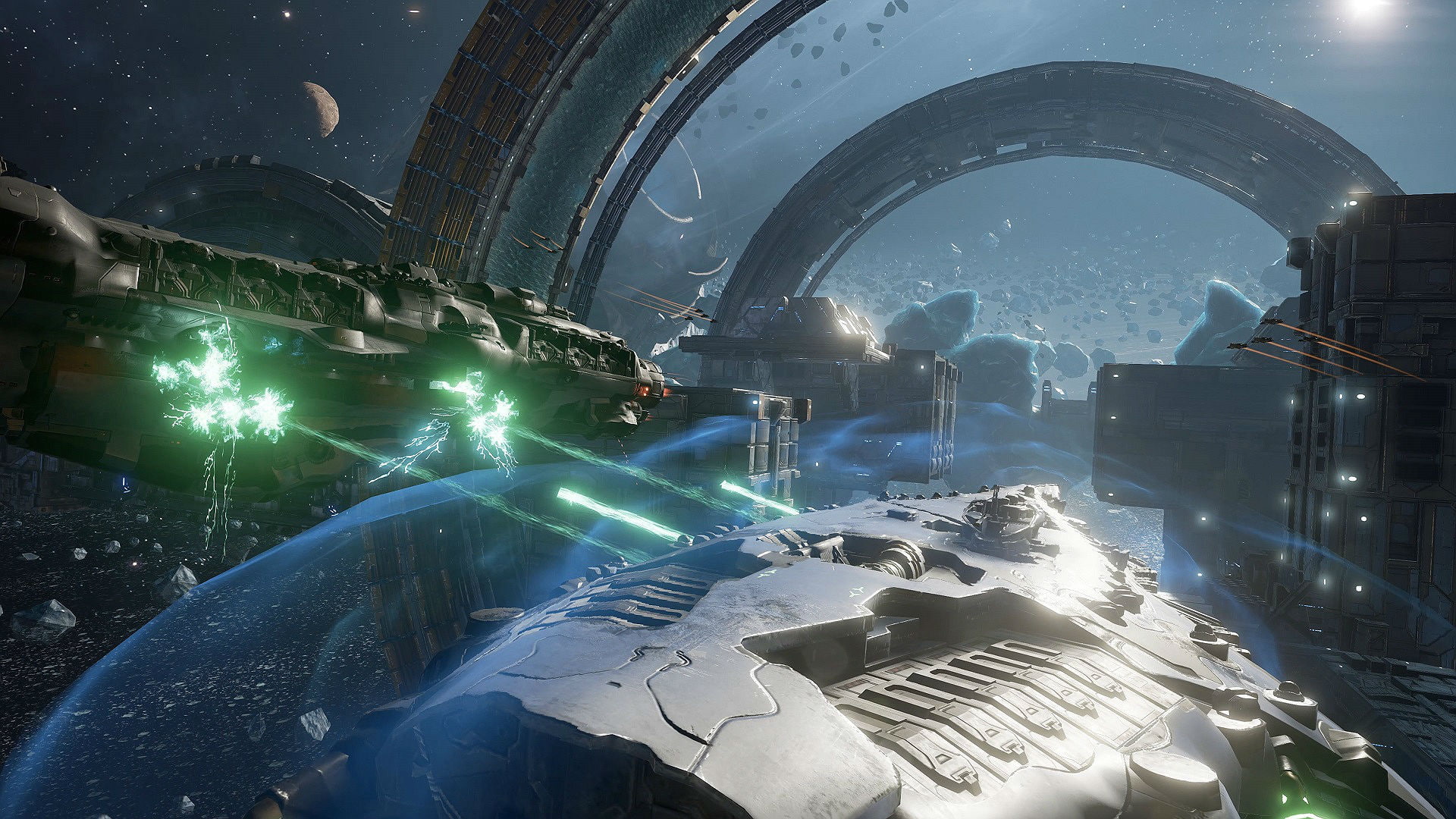 sci-fi, simulator, ship, spaceship, action, warship, fighting, flight, tactical, dreadnaught, battleship, combat, strategy, futuristic, 1080P, HD Wallpaper