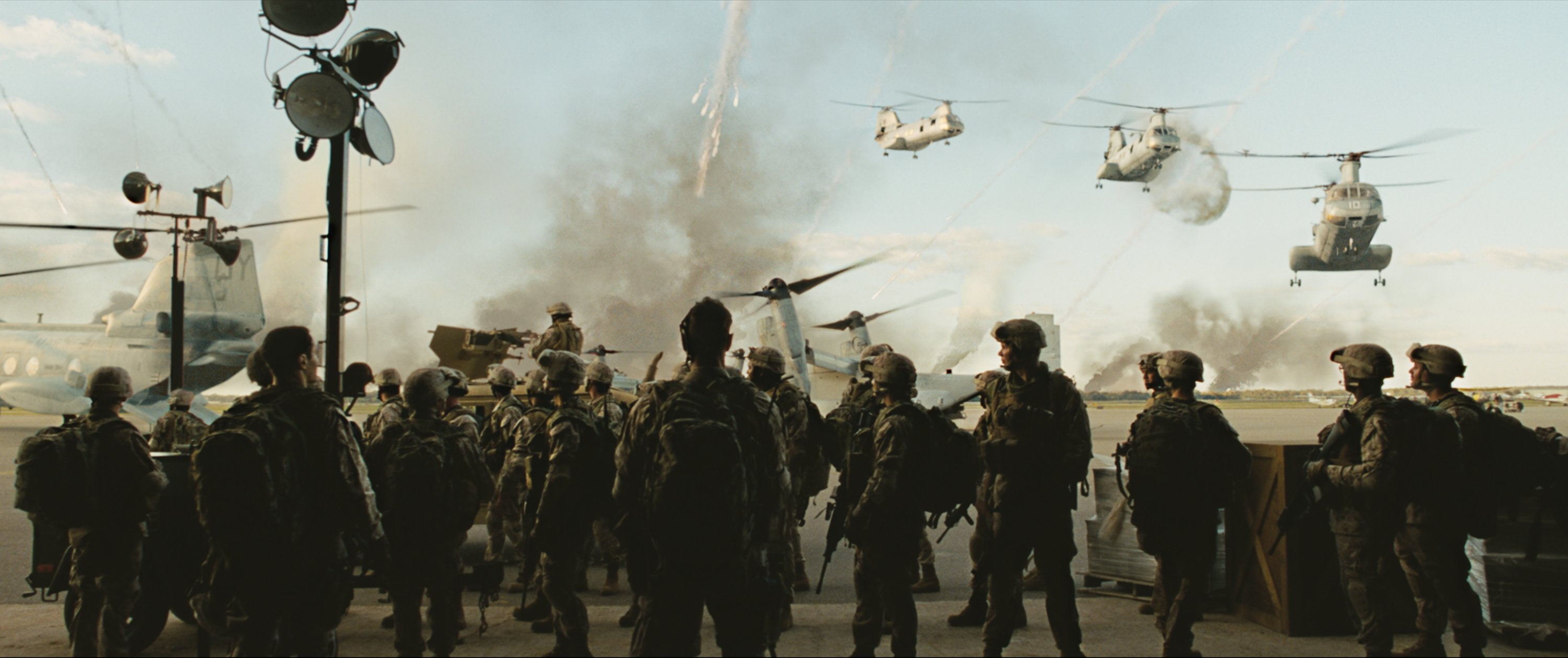 angeles, soldier, military, battle, helicopter, 2K, action, los, drama, sci fi, HD Wallpaper