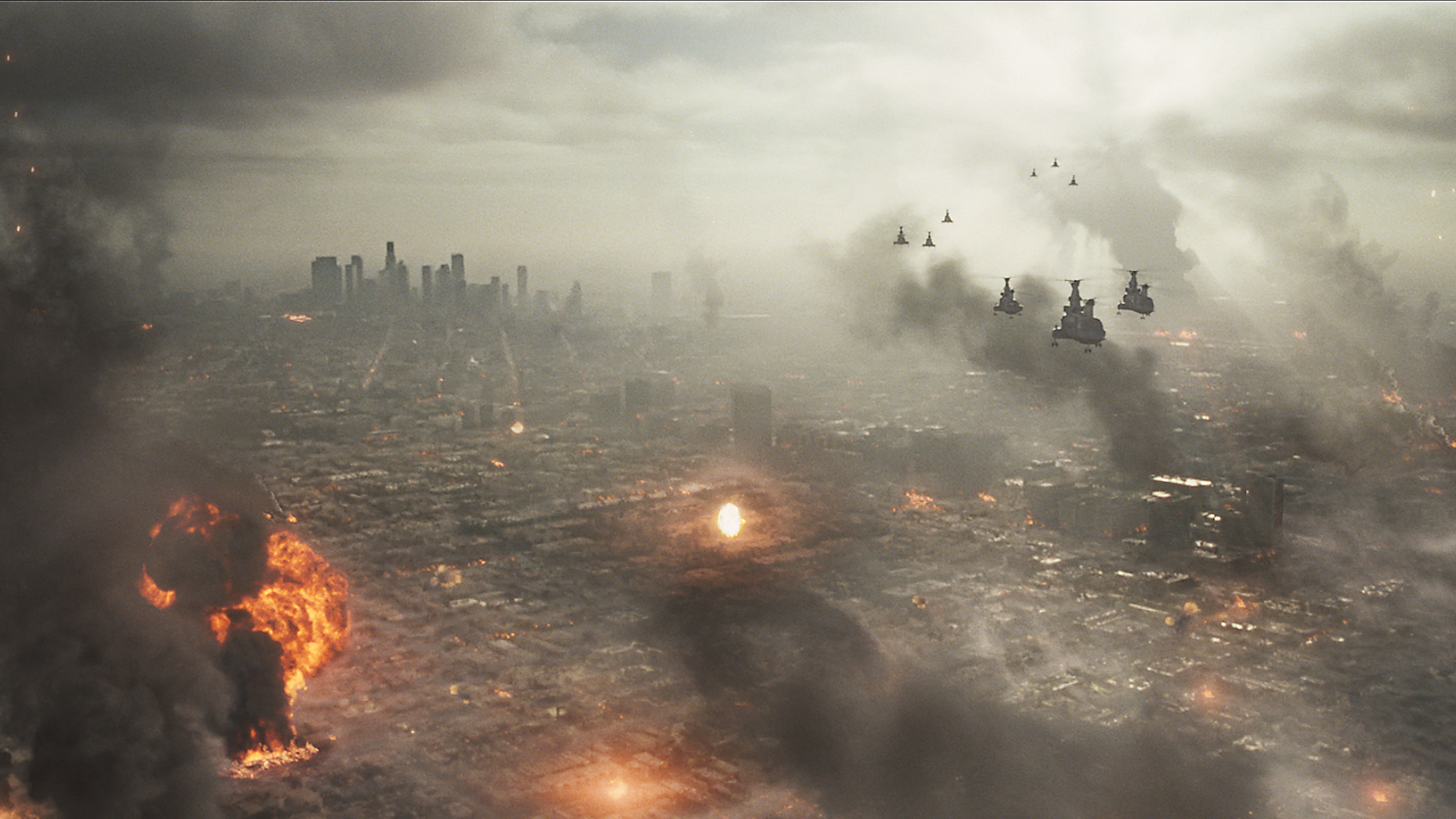 battle, apocalyptic, helicopter, drama, angeles, 2K, los, action, sci fi, city, HD Wallpaper