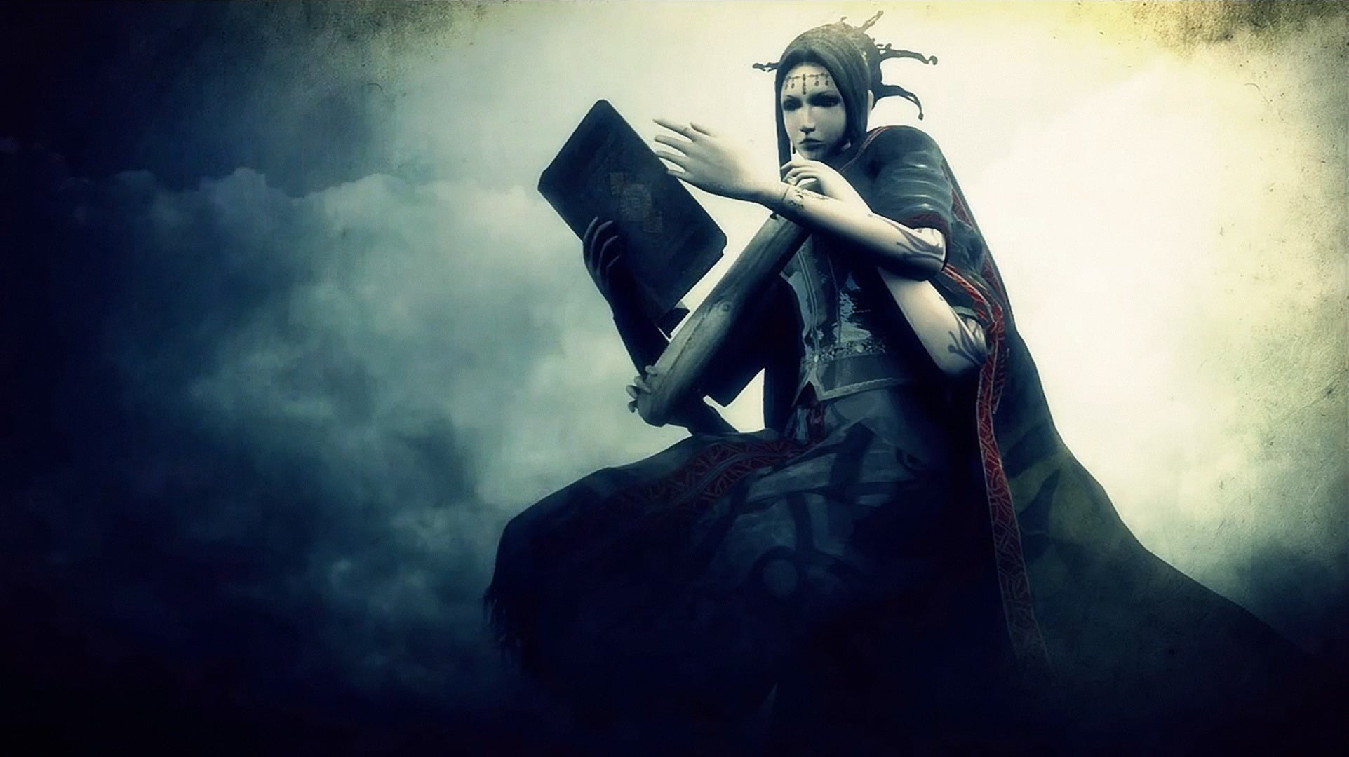 full length, low angle view, women, s, black, mystery, video games, people, men, gothic style, Demons Souls, coat, weapon, three quarter length, looking at camera, HD Wallpaper