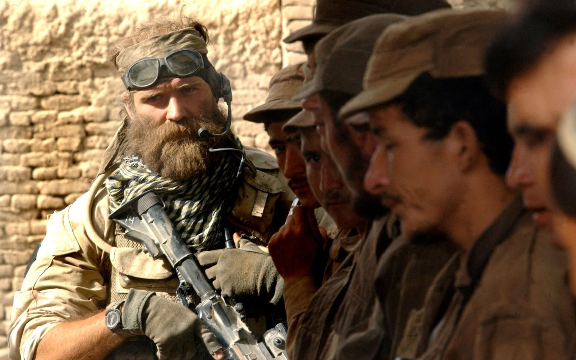sniper, portrait, regiment, marines, armed Forces, facial hair, day, mustache, war, rifle, man, 1080P, look, uniform, camouflage, conflict, uSA, army, HD Wallpaper