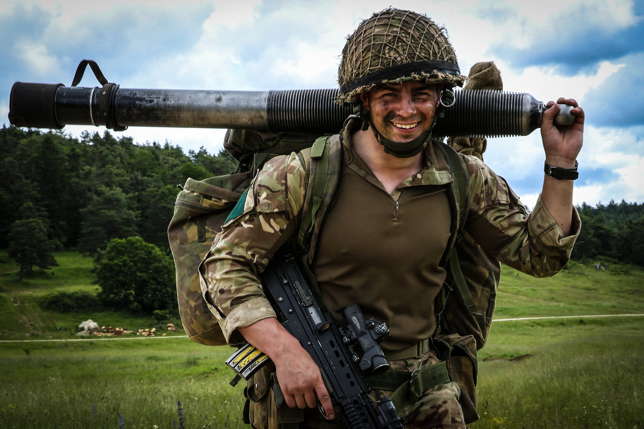 1080P, British Parachute Regiment, weapons, soldiers, HD Wallpaper