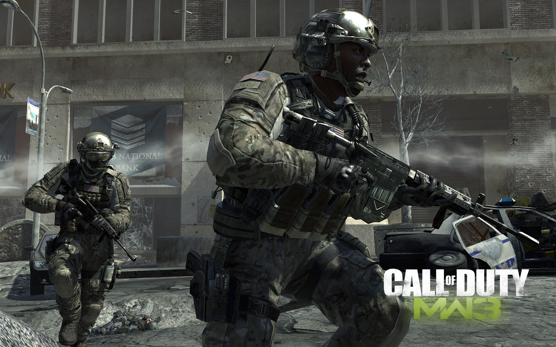 duty, bank, soldiers, modern, 1080P, warfare, call, machines, HD Wallpaper