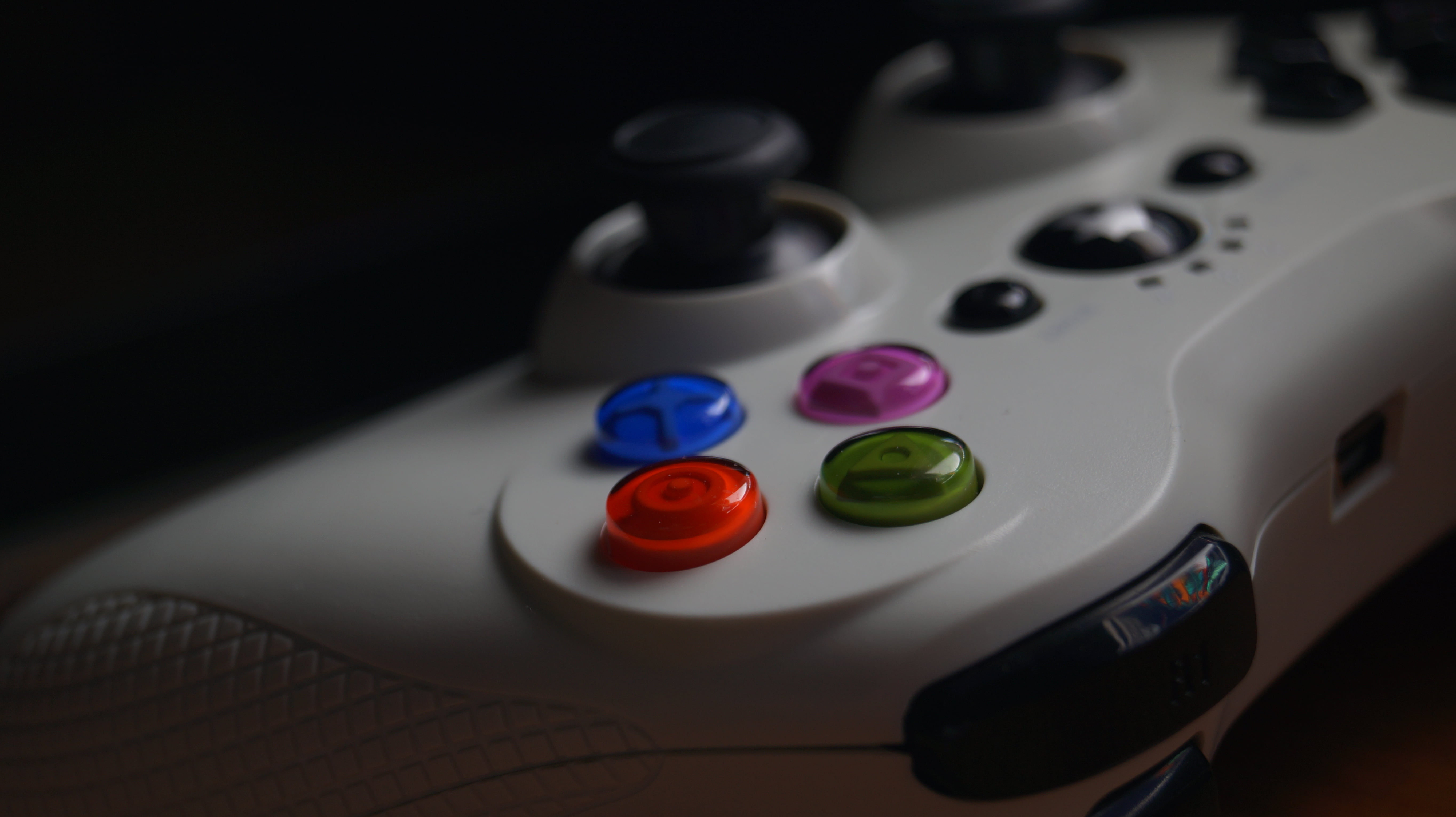 macro, multi colored, table, no people, sports equipment, shadow, success, close-up, 5K, focus on foreground, fun, gamepad, still life, indoors, arts culture and entertainment, HD Wallpaper