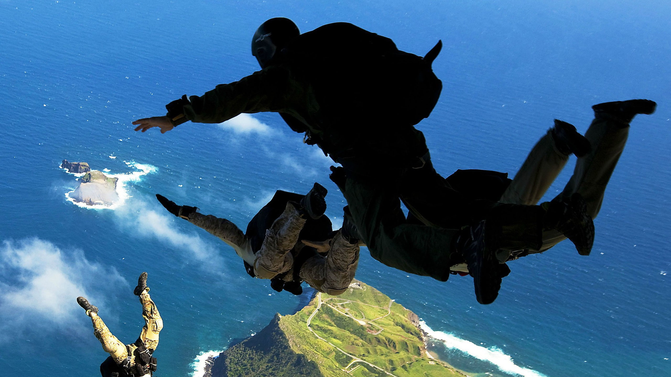 United States Army, Paratroopers, military, Hawaii, 2K, HD Wallpaper