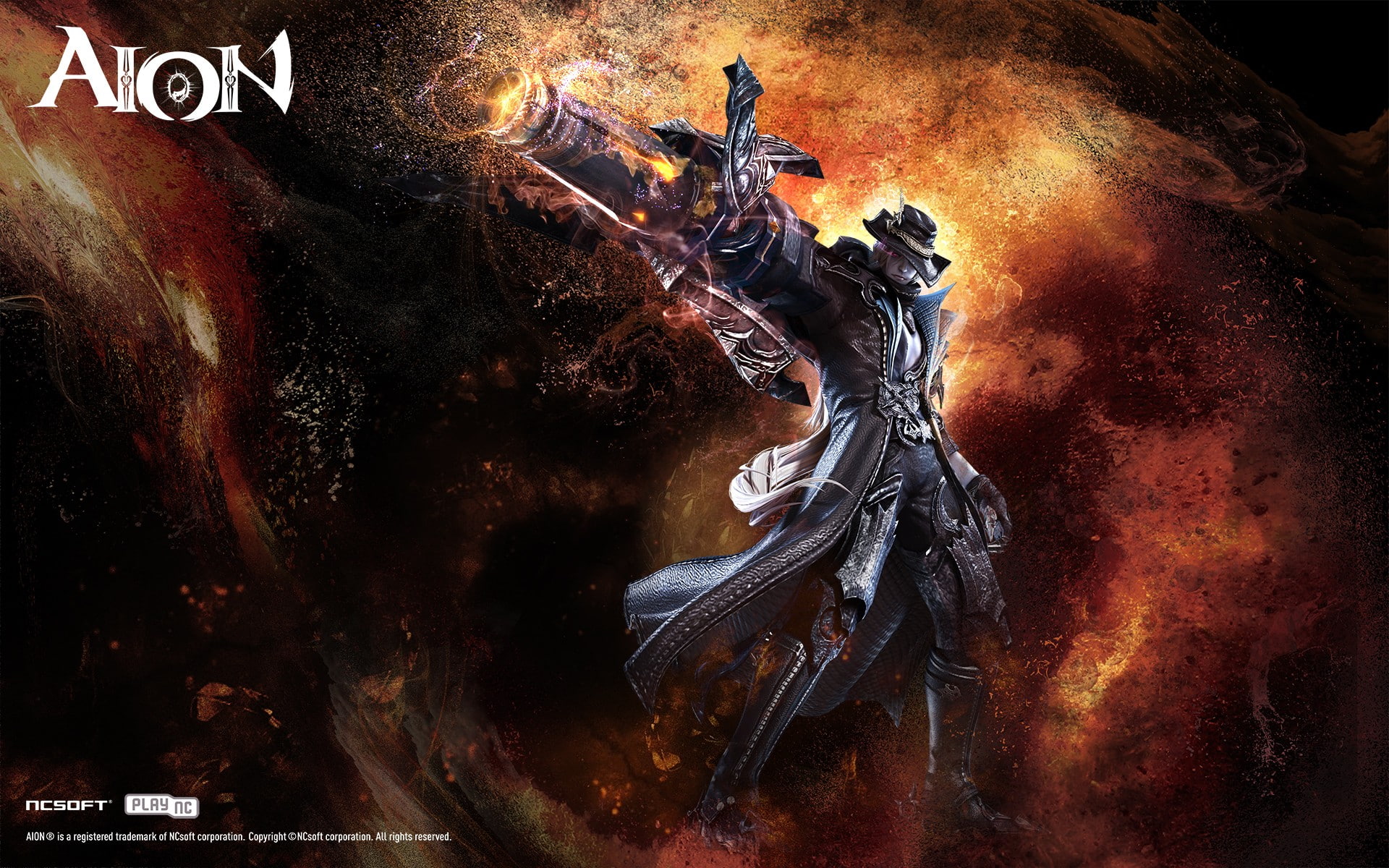 architecture, nature, aethercannon, weapon, belief, video games, 1080P, gunslinger, aggression, close-up, Aion, still life, religion, composite image, HD Wallpaper