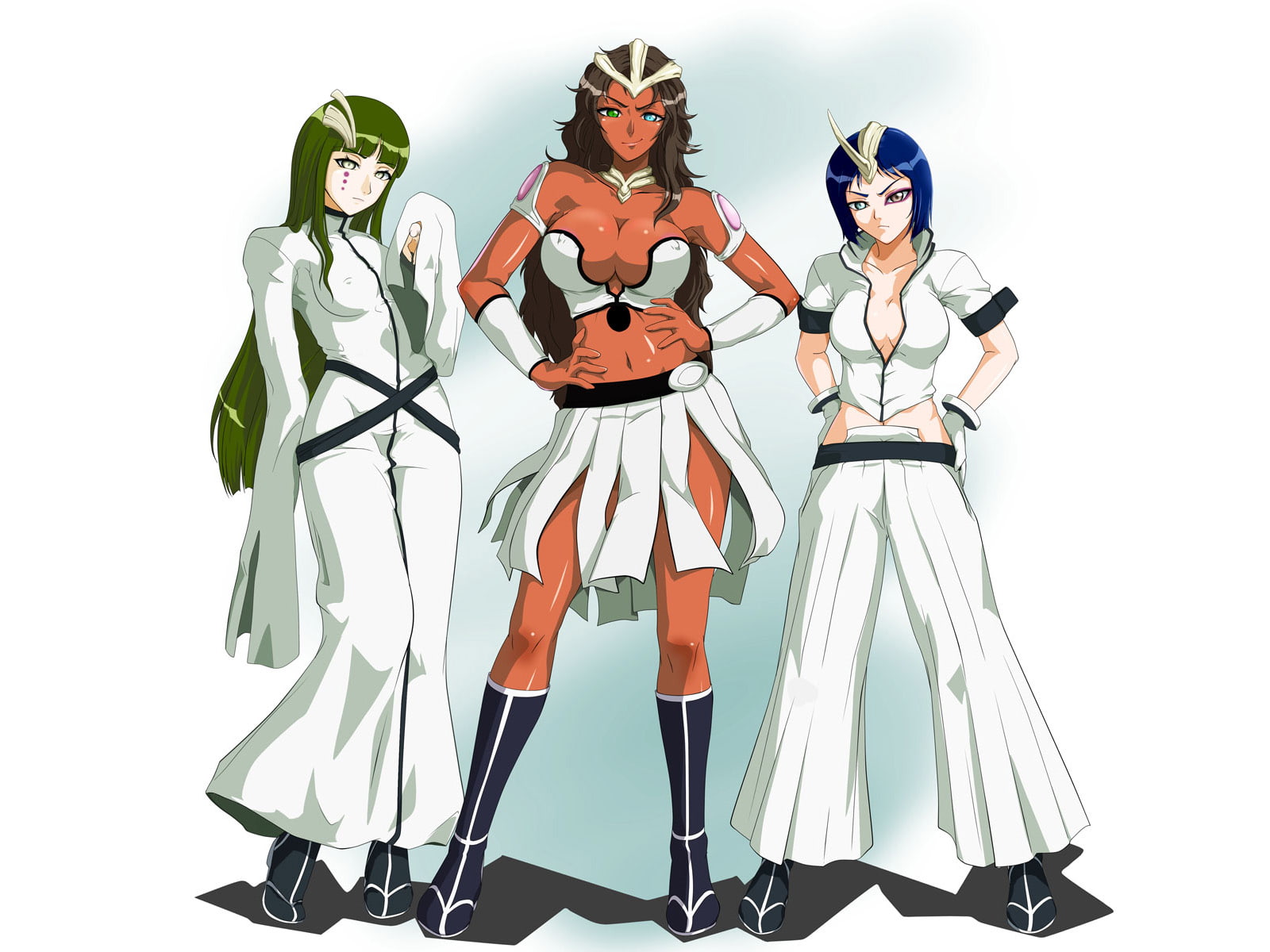 Cyan Sung-Sun, Franceska Mila Rose, Emilou Apacci, Bleach, 720P, HD Wallpaper
