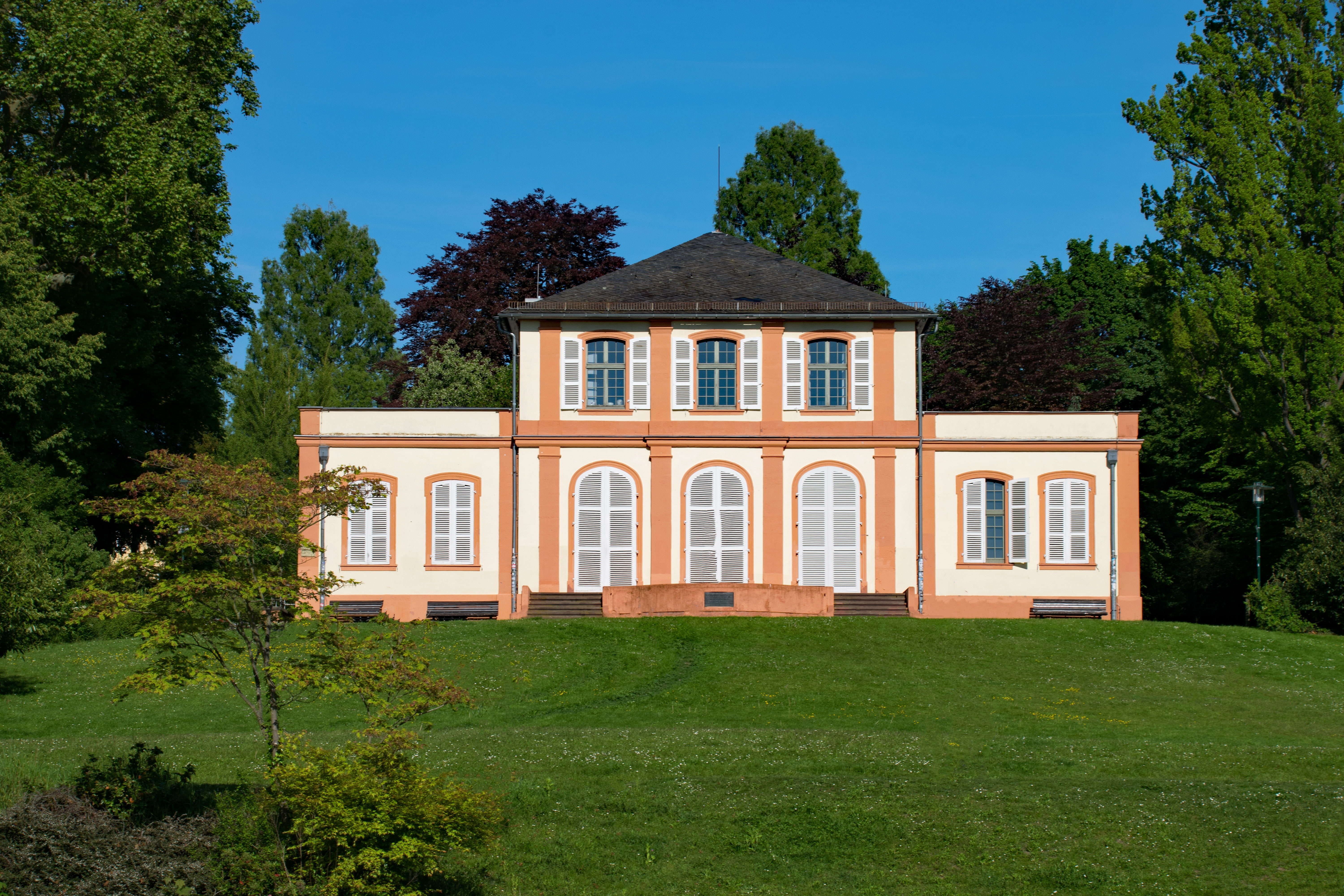 house, plant, garden, residential district, building, building Exterior, window, hesse, tree, park, wealth, outdoors, darmstadt, built structure, upper class, HD Wallpaper