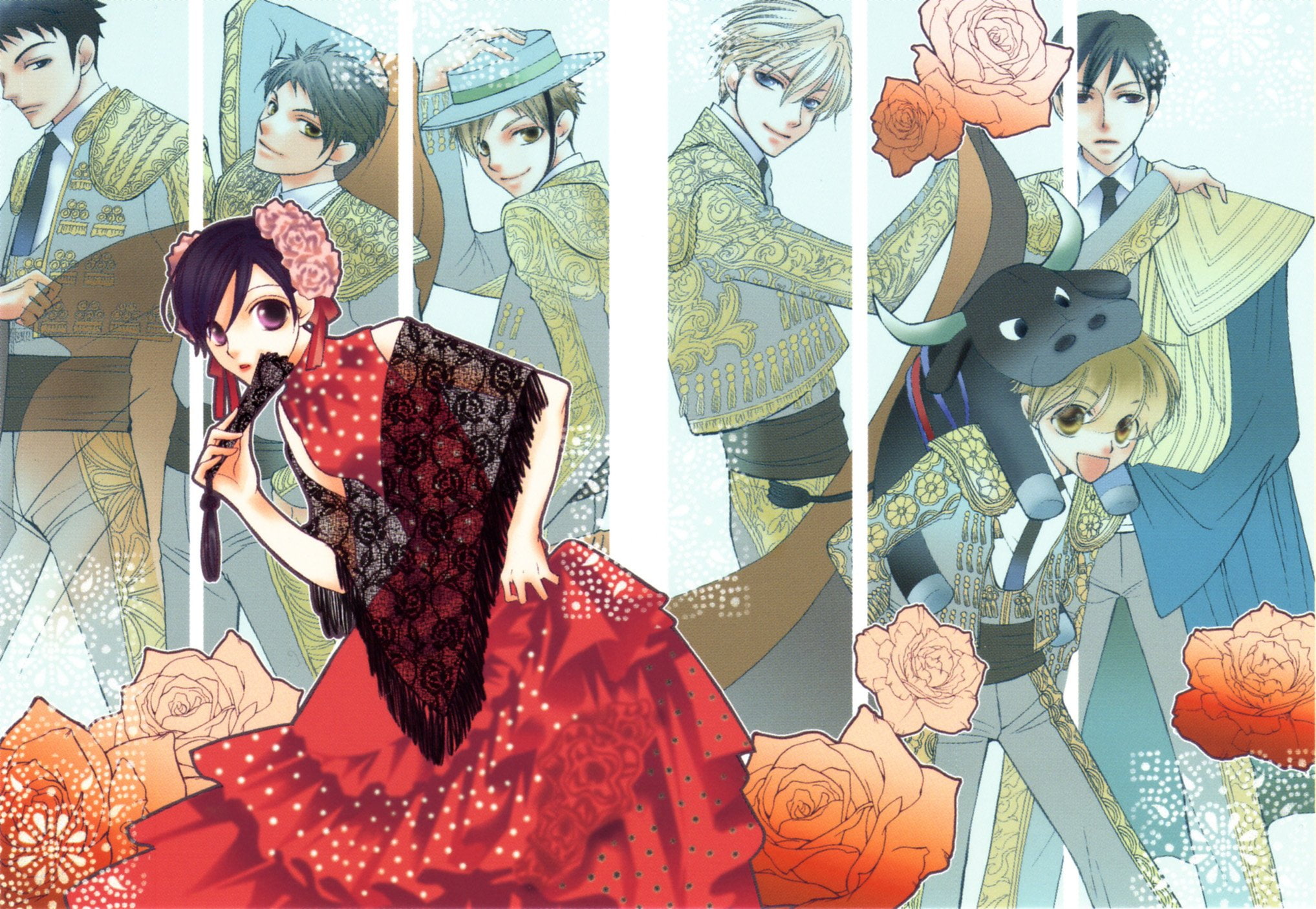 club, school, ouran, series, 1080P, high, anime, group, friend, host, HD Wallpaper