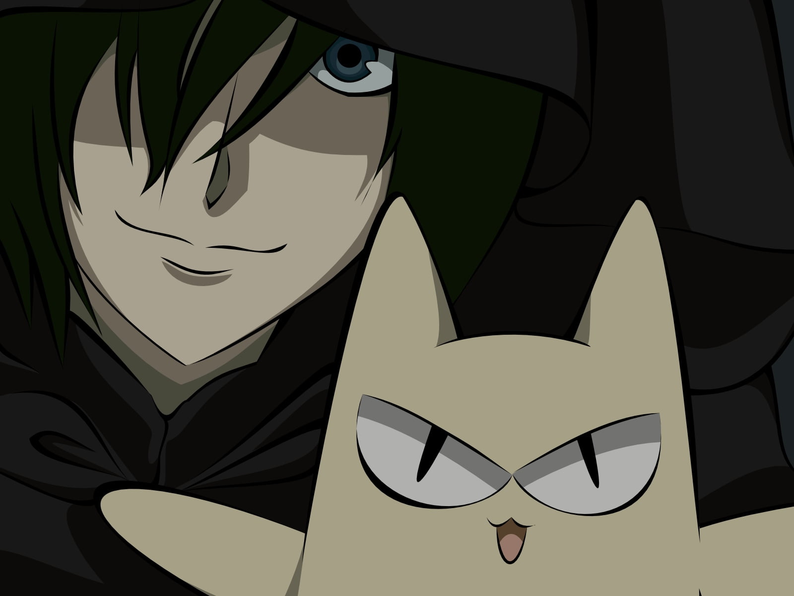 animal, ouran high school host club, shape, man, representation, cat, day, human representation, 720P, bangs, design, no people, cartoon, guy, lighting equipment, HD Wallpaper