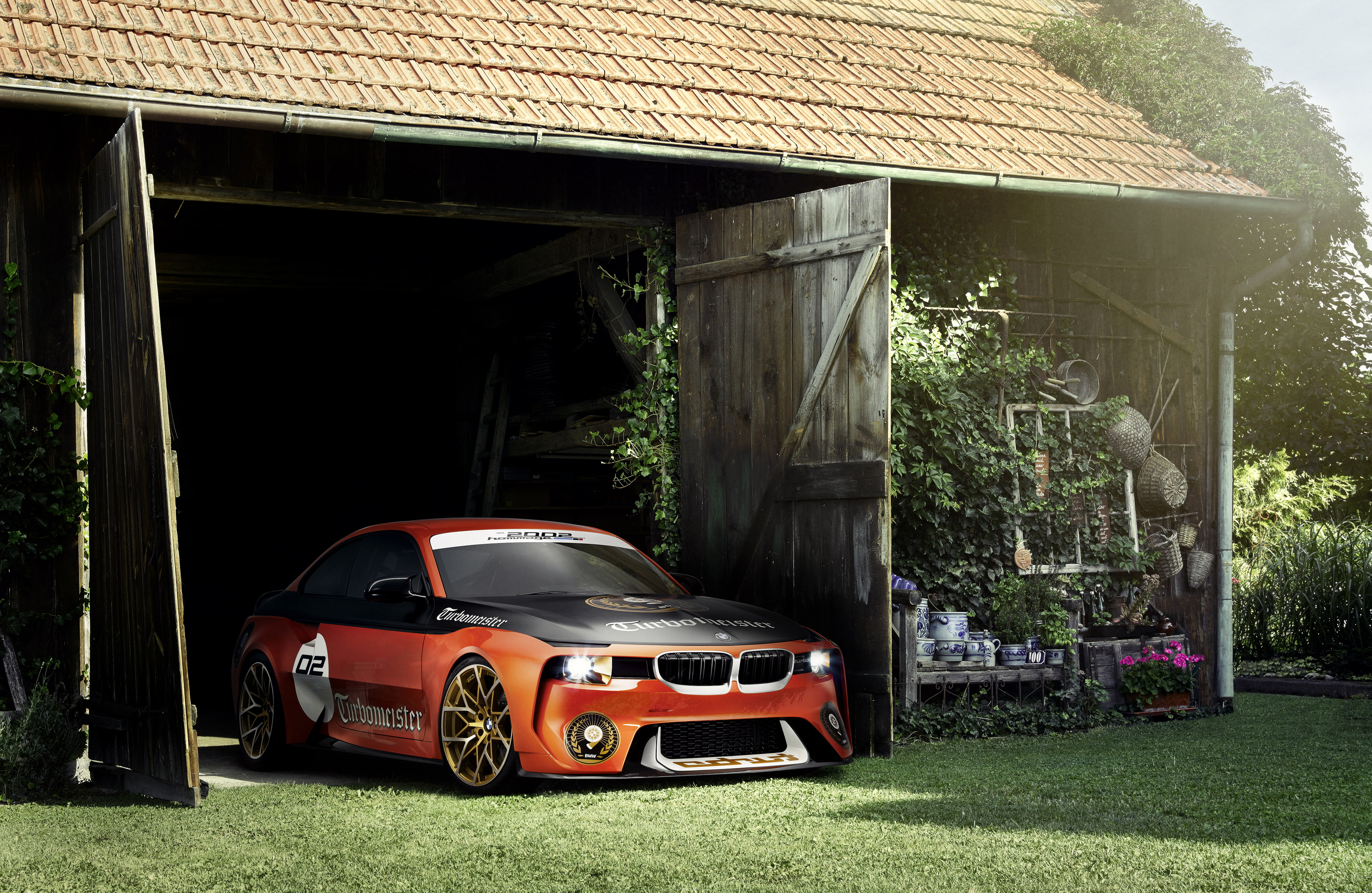 2016, 2002, BMW, 2K, Tuning, Orange, Hommage, Car, Concept, HD Wallpaper