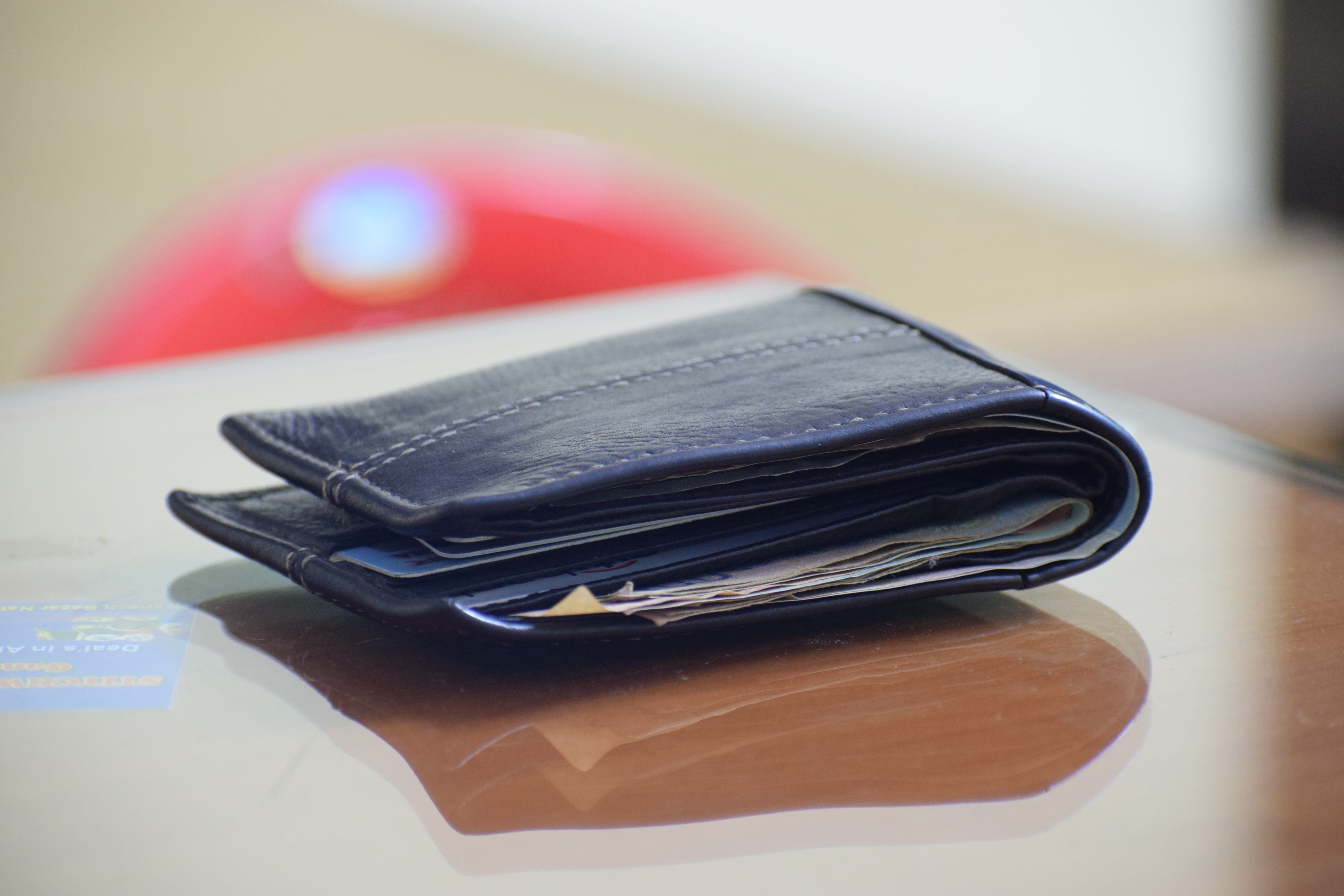 paper, Wallet, text, paying, Money, business, writing instrument, coin, high angle view, book, office, 5K, technology, Purse, day, still life, indoors, HD Wallpaper