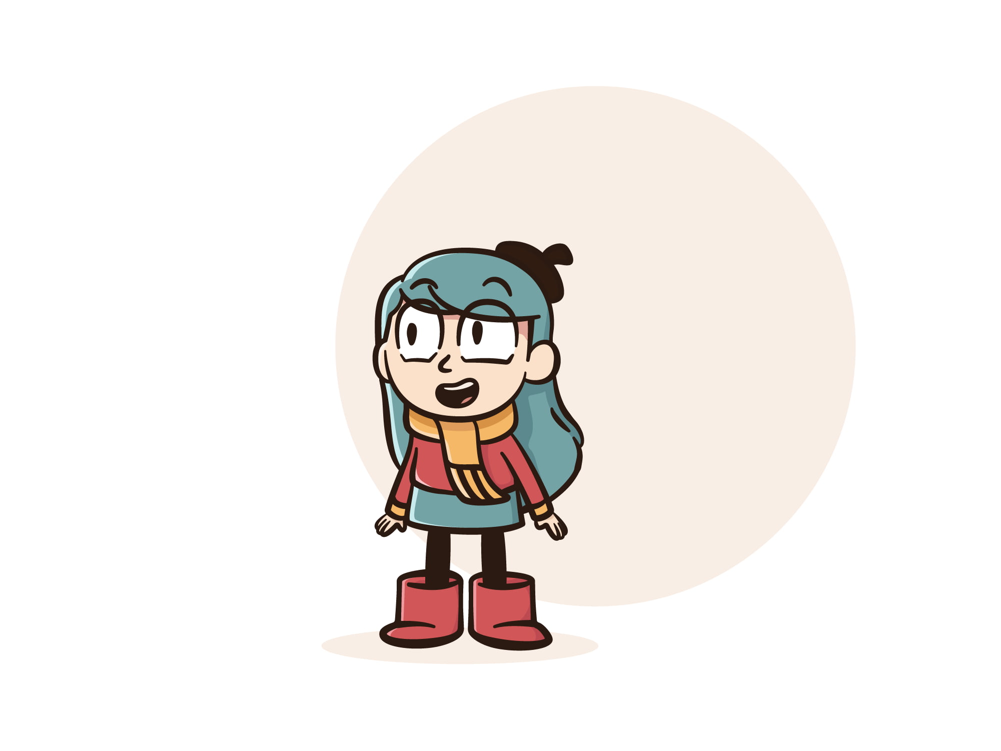 Hilda, cartoon, 1080P, HD Wallpaper