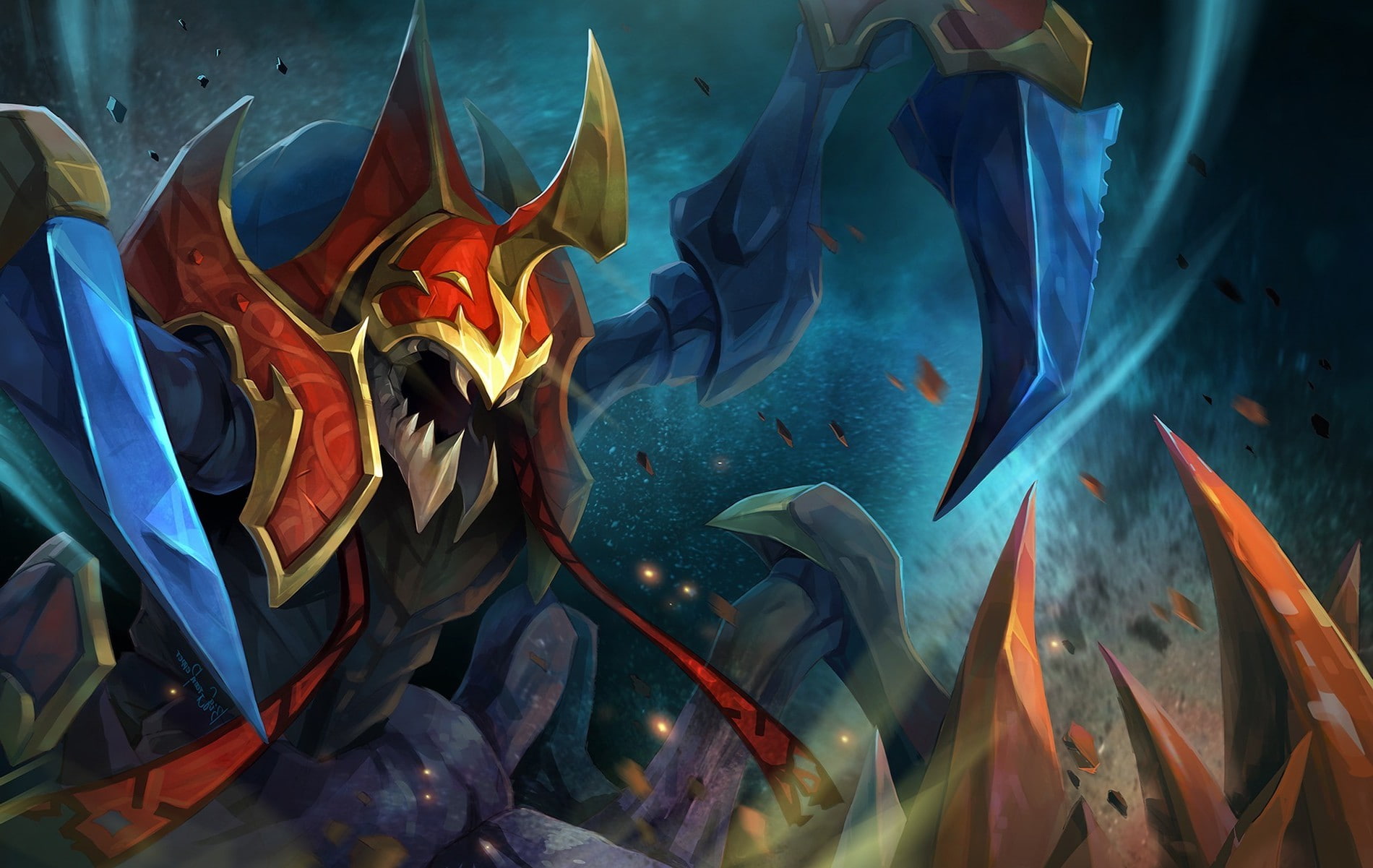 720P, fantasy art dota dota 2 nyx assassin, HD Wallpaper
