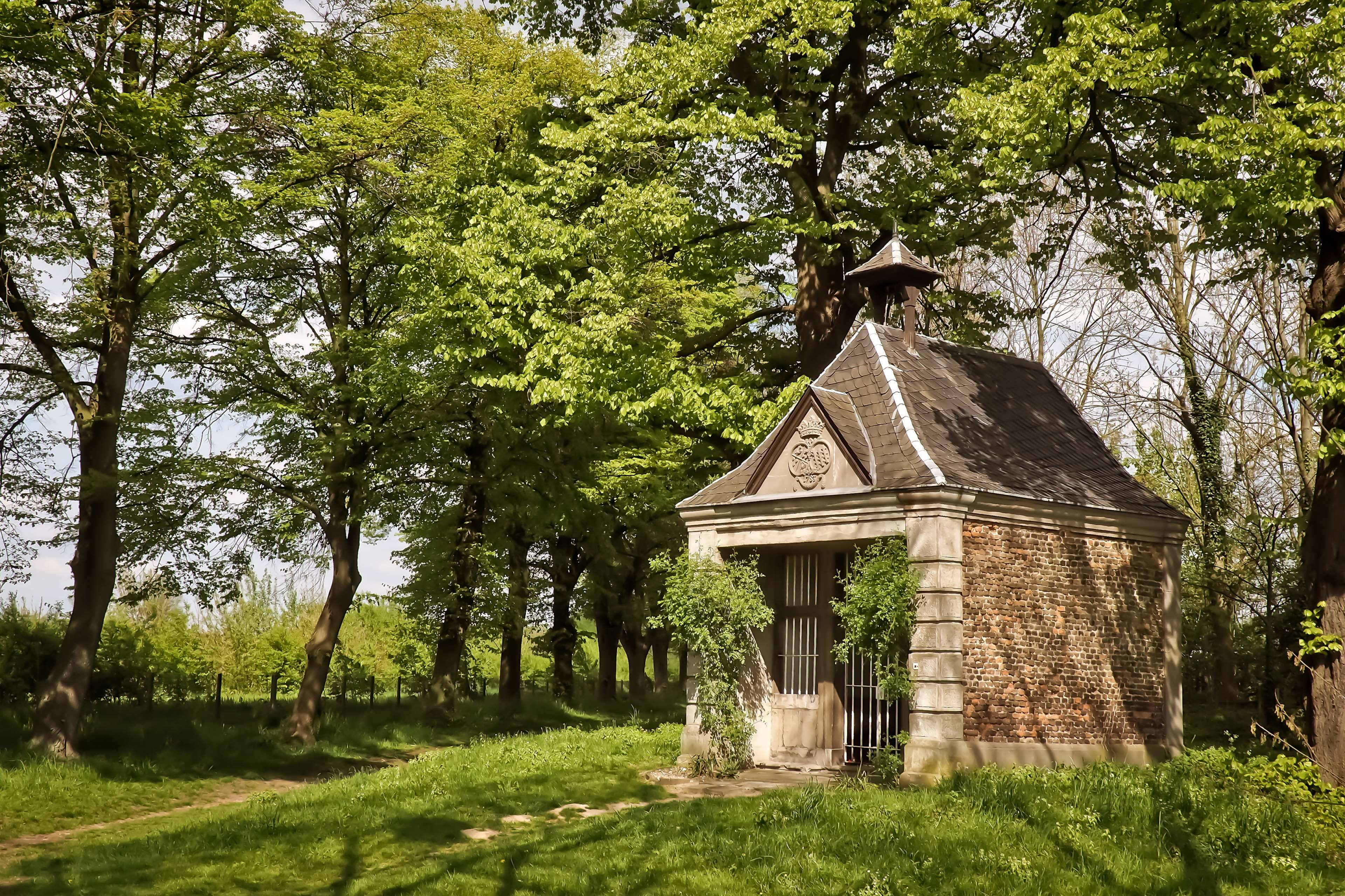 loneliness, place of worship, christianity, idyllic, nature, spirituality, house of prayer, gazebo, landscape, forest, belief, forest path, growth, nature trail, HD Wallpaper
