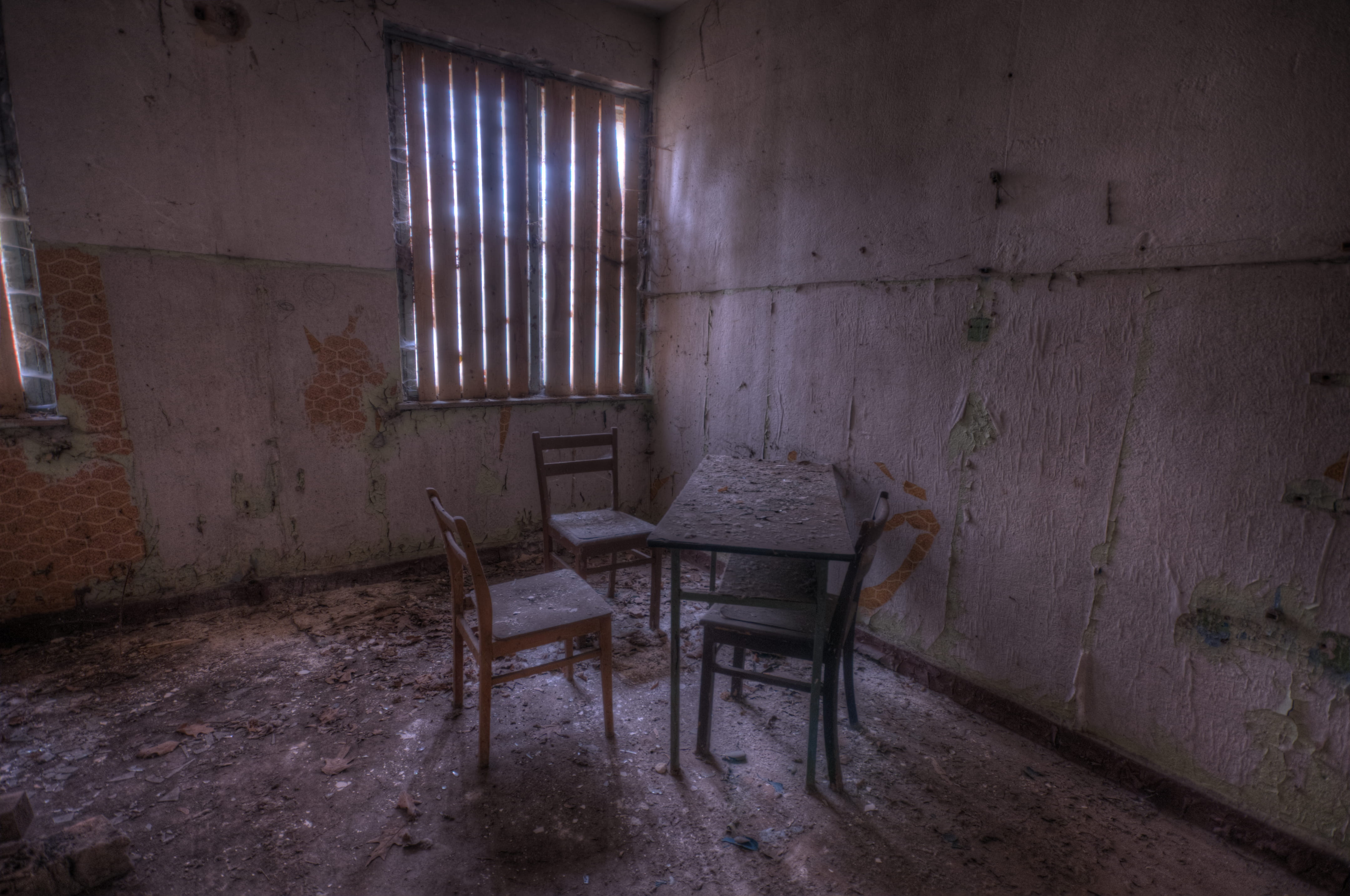damaged, ruined, urbex; lost, building, obsolete, no people, window, table, soviet, architecture, deterioration, furniture, messy, chair, empty, seat, indoors, HD Wallpaper