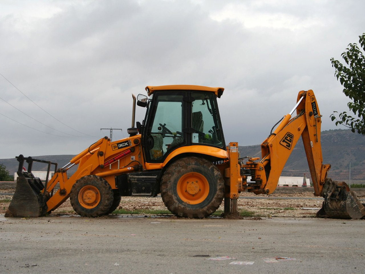JCB 3CX, 720P, Vehicles, HD Wallpaper