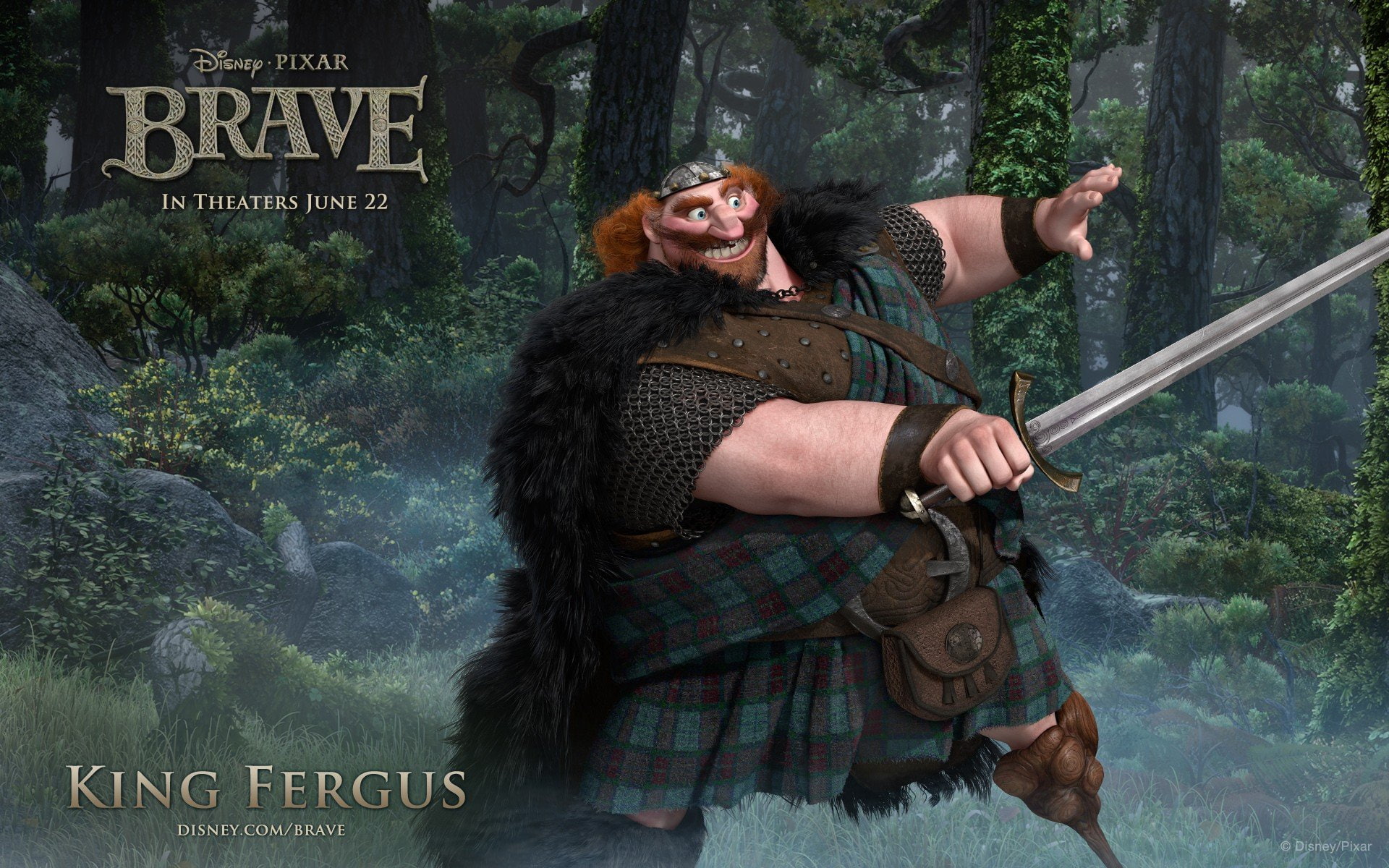 1080P, movies, caricature, disney, company, brave, HD Wallpaper