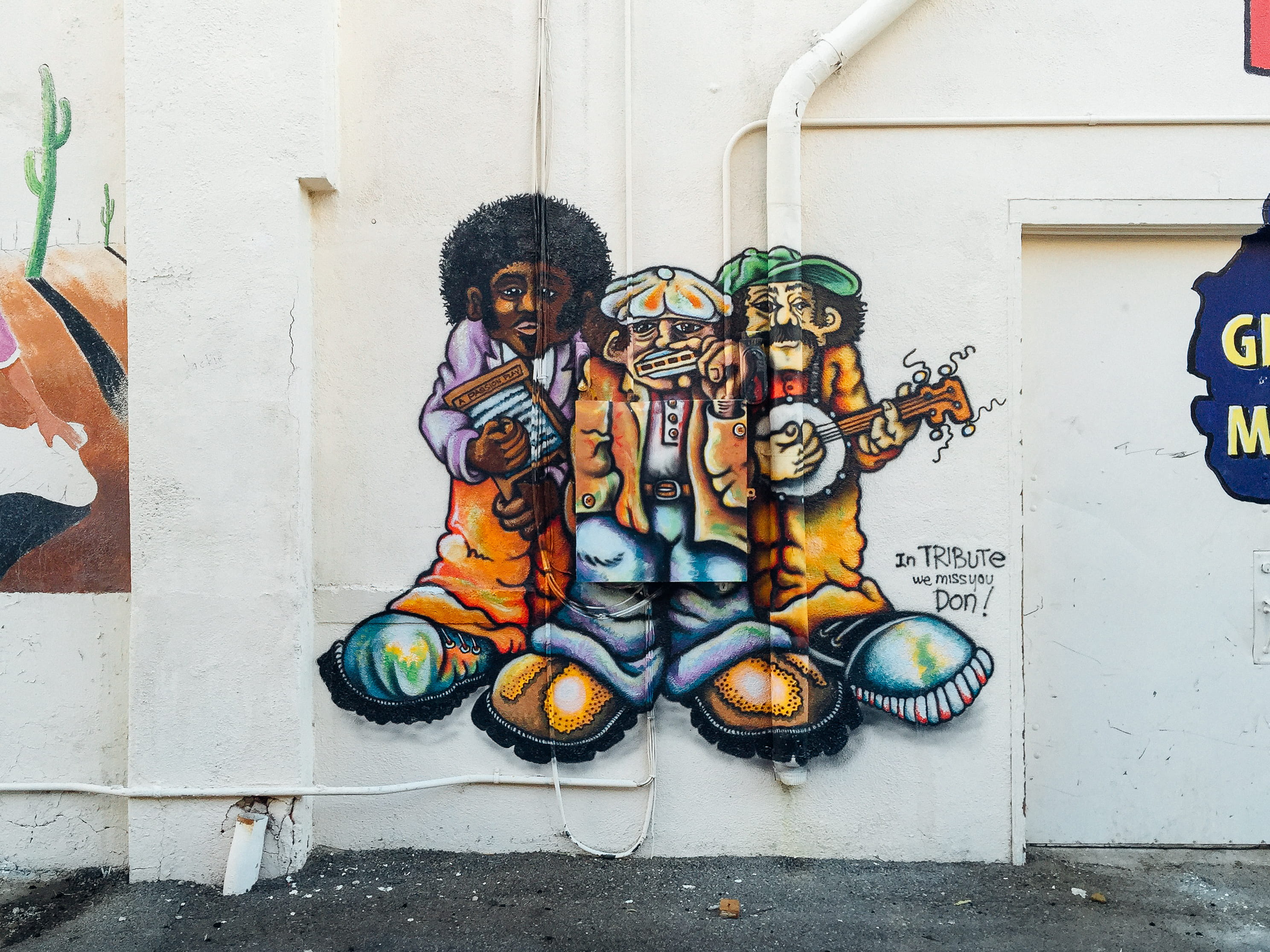 outdoors, caricature, wall - building feature, street art, human representation, female likeness, graffiti, mural, sculpture, representation, statue, 2K, HD Wallpaper
