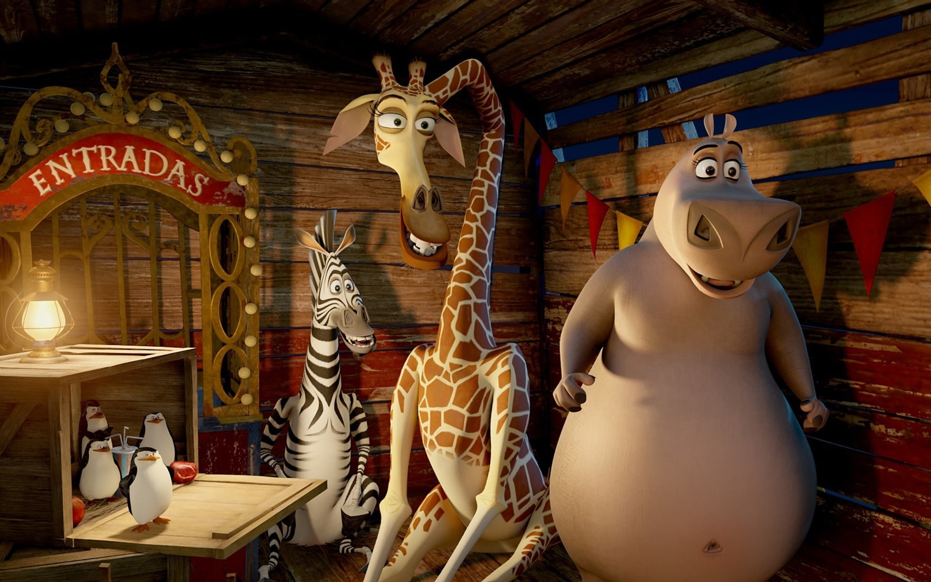 characters, 1080P, comedy, africa, animation, funny, movie, madagascar, HD Wallpaper