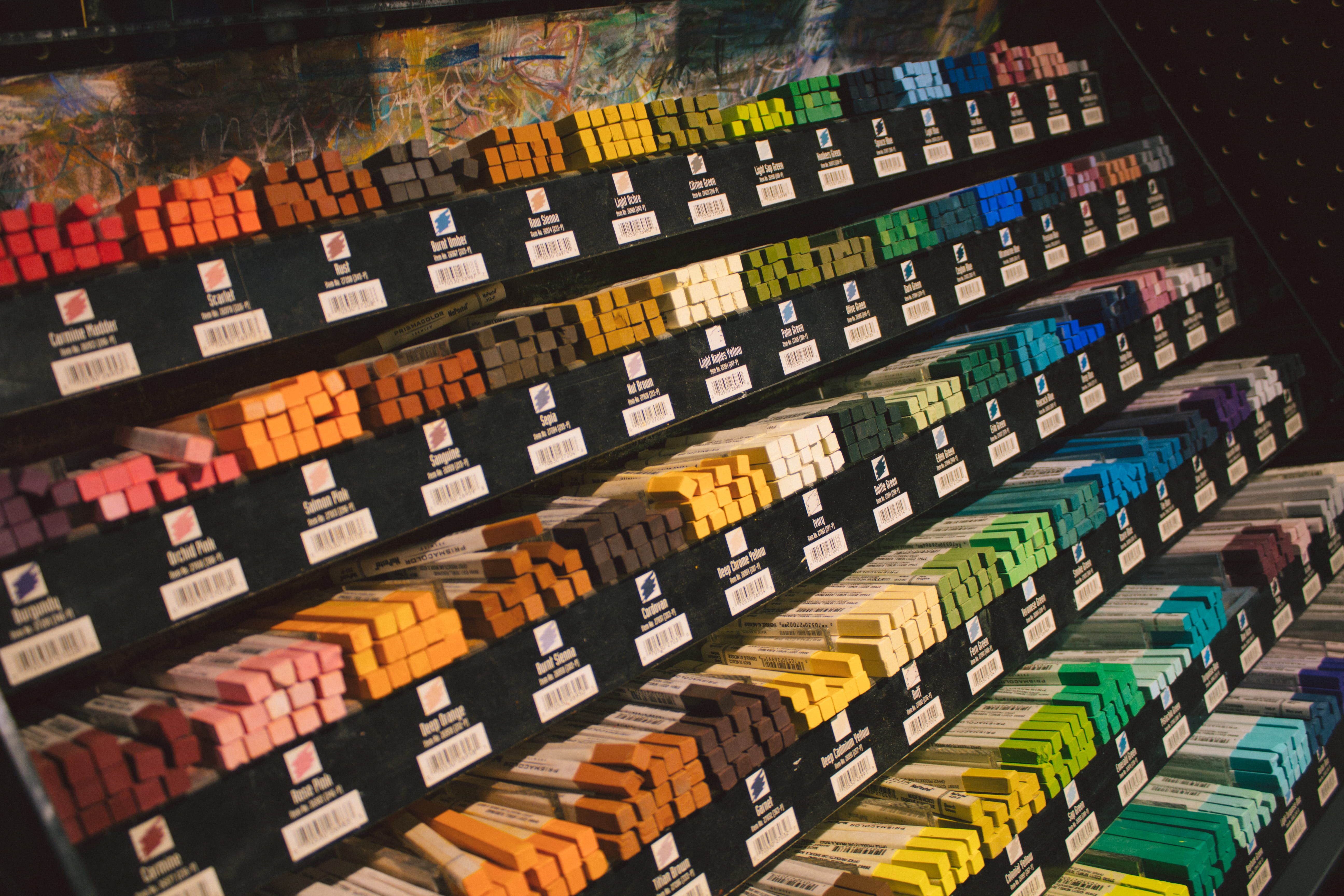 text, arrangement, providence, 5K, communication, technology, industry, close-up, colors, indoors, art store, risd store, retail, choice, paint, abundance, HD Wallpaper