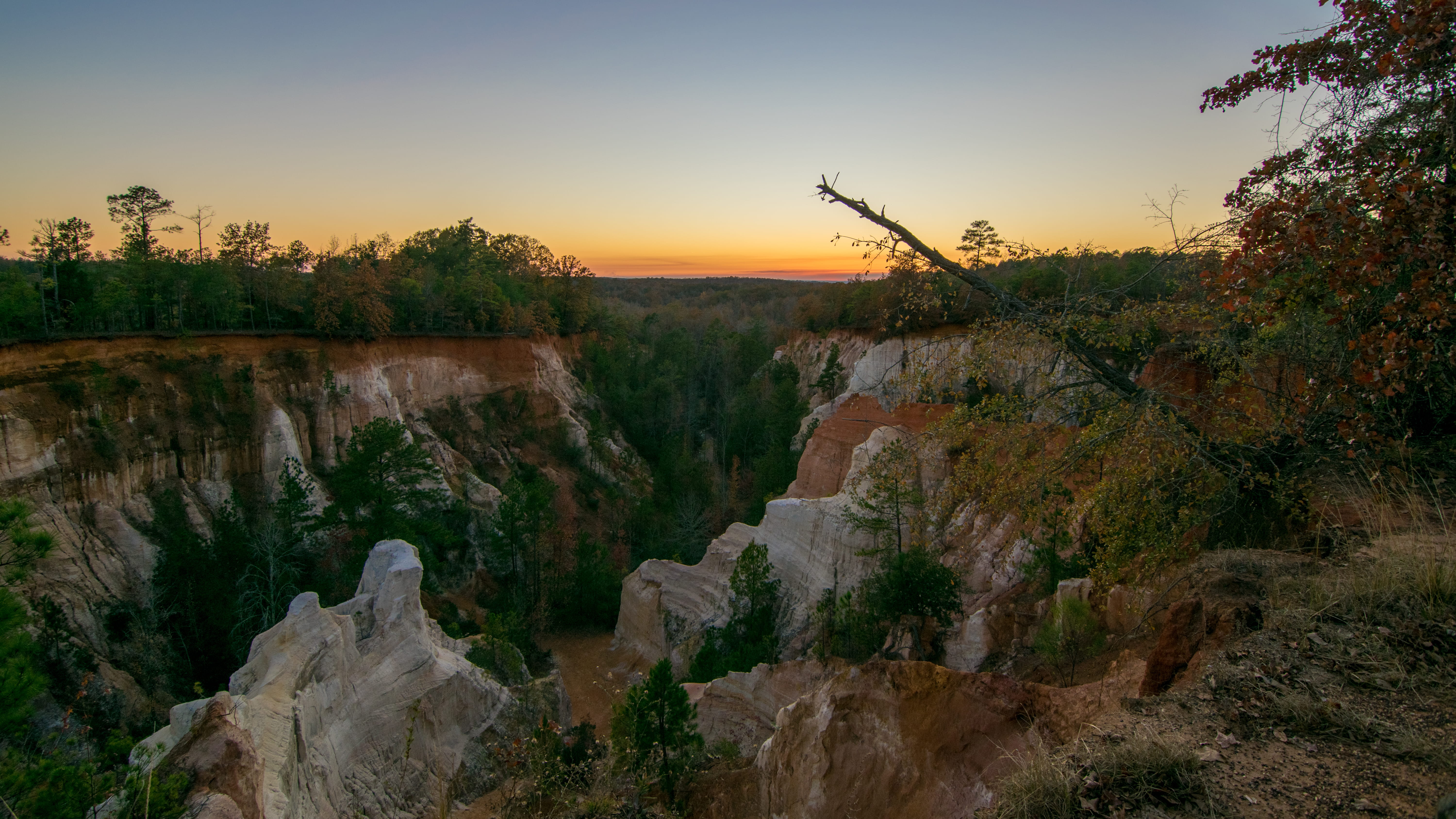 sky, environment, georgia, providence, tranquility, travel destinations, hiking, no people, rock, lumpkin, tranquil scene, beauty in nature, solid, canyon, HD Wallpaper