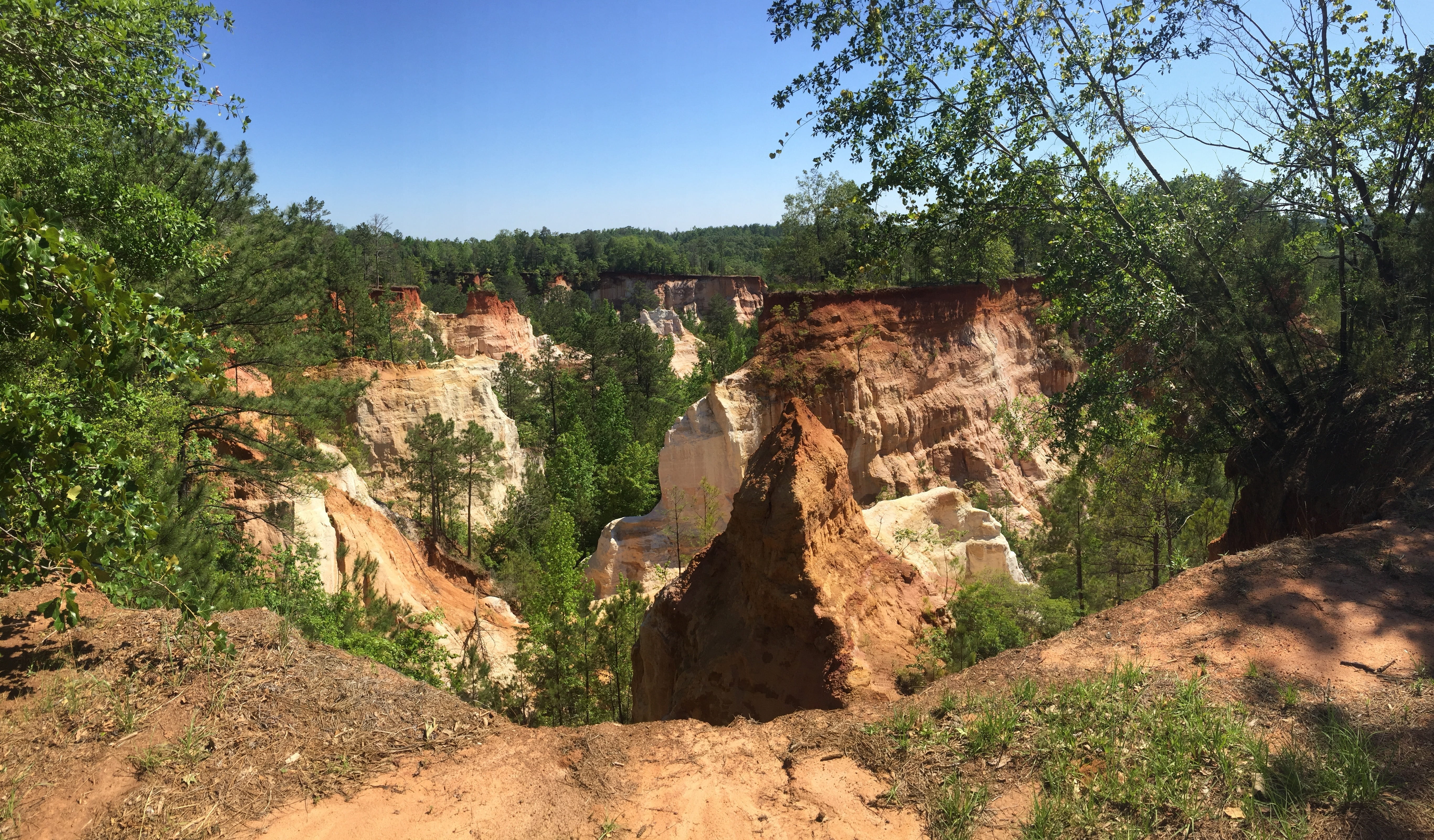 connection, providence canyon, clay, day, scenic, nature, sunlight, no people, rock formation, bridge, architecture, 5K, park, bridge - man made structure, HD Wallpaper