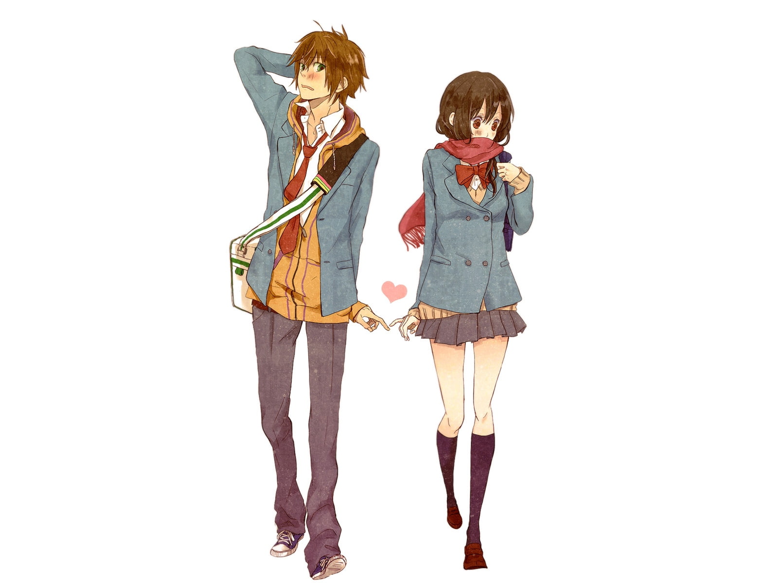 girl, boy, relations, love, shinigami to shojo, kirishima nanaki, 720P, HD Wallpaper