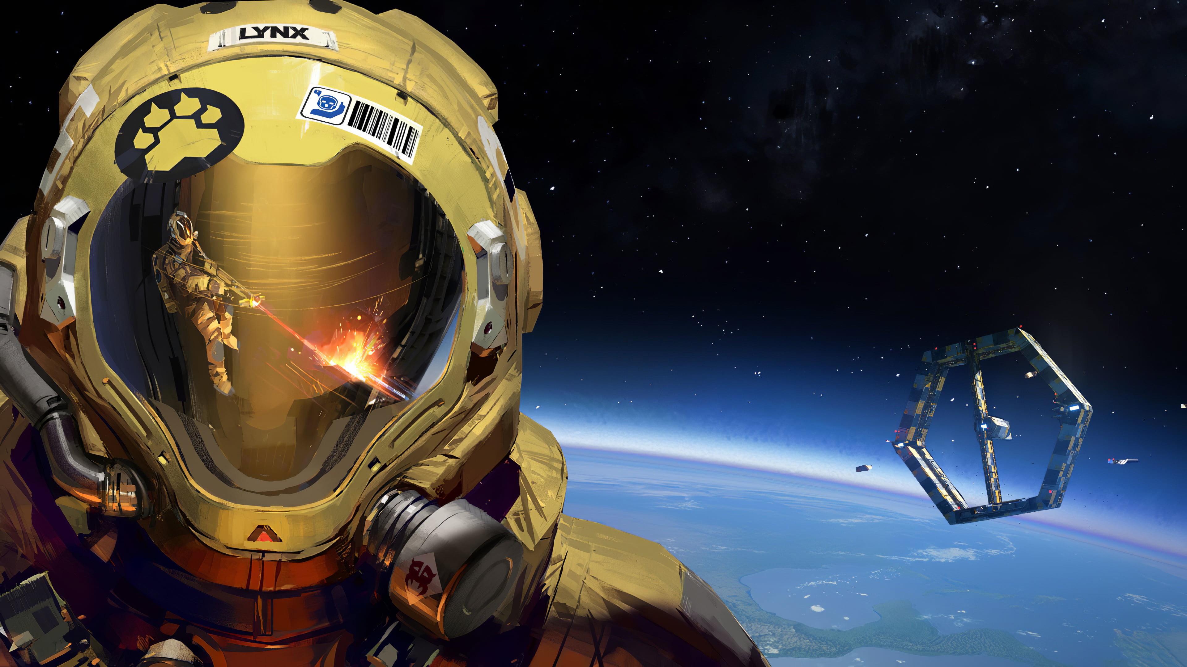 Hardspace: Shipbreaker, astronaut, artwork, space, 4K, video games, HD Wallpaper