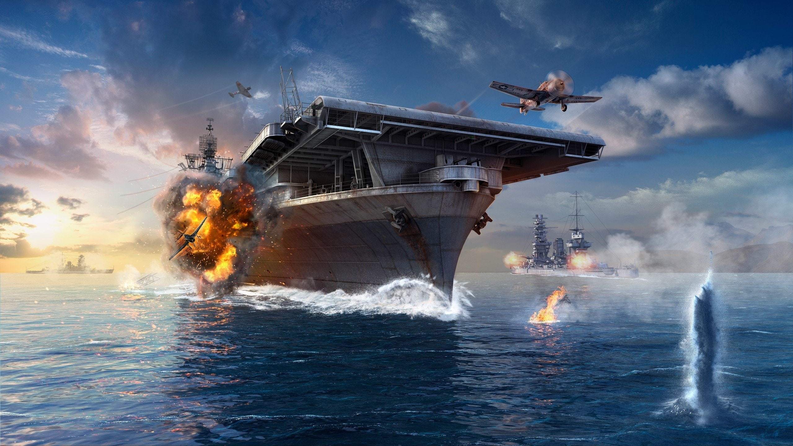 boat, video, world, shooter, online, 1wwar, military, warships, battle, fighting, war, simulation, ship, 2K, battleship, action, game, mmo, warship, wwll, HD Wallpaper