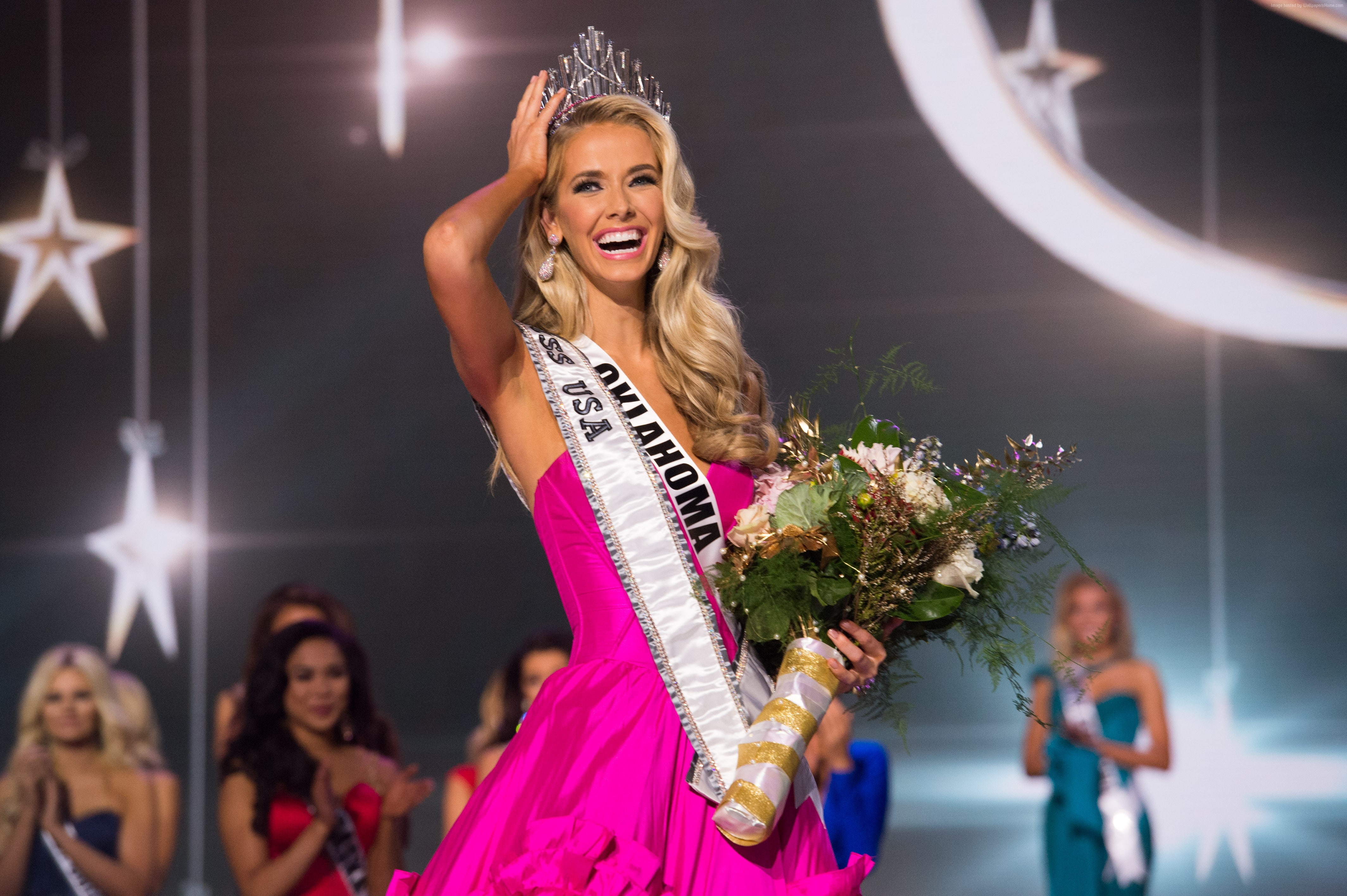 Beauty Pageant, Miss Universe 2015, model, Oklahoma, Miss USA, Olivia Jordan, 4K, HD Wallpaper