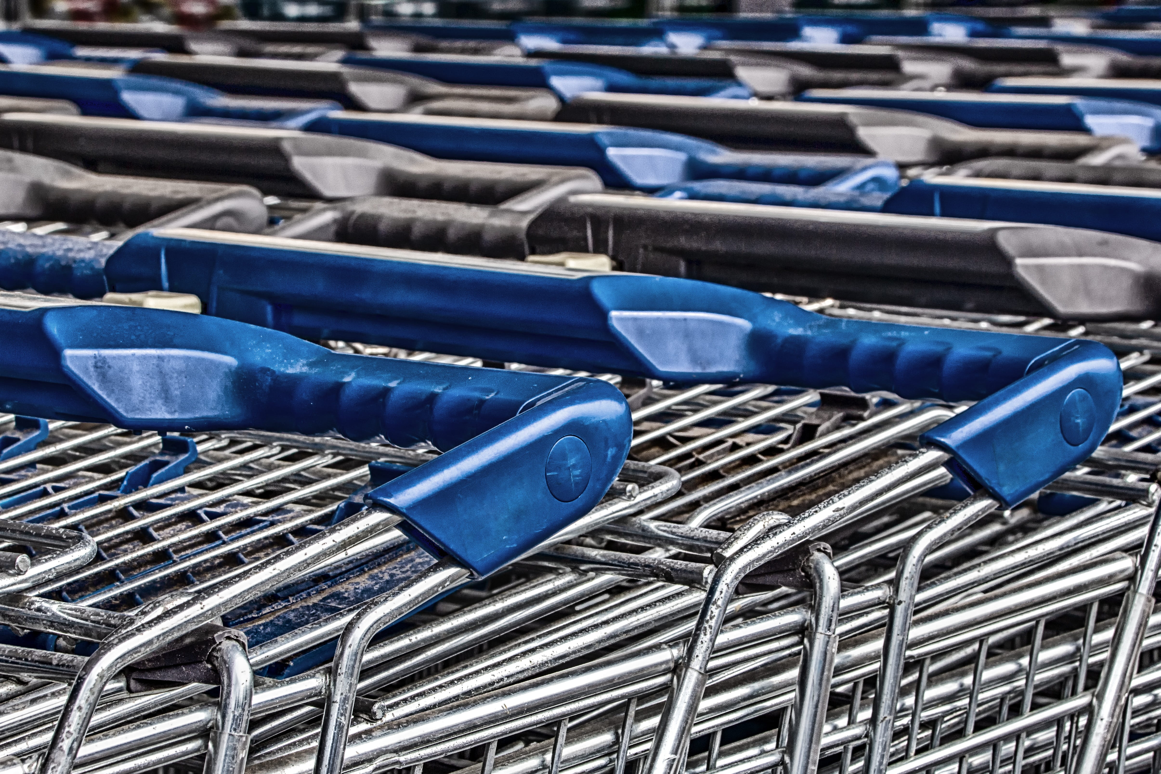 zinc plated, metal, grid, handle, blue, still life, grey, bent, business, 4K, consumerism, close-up, trolley, transport, chair, were venturing, indoors, HD Wallpaper