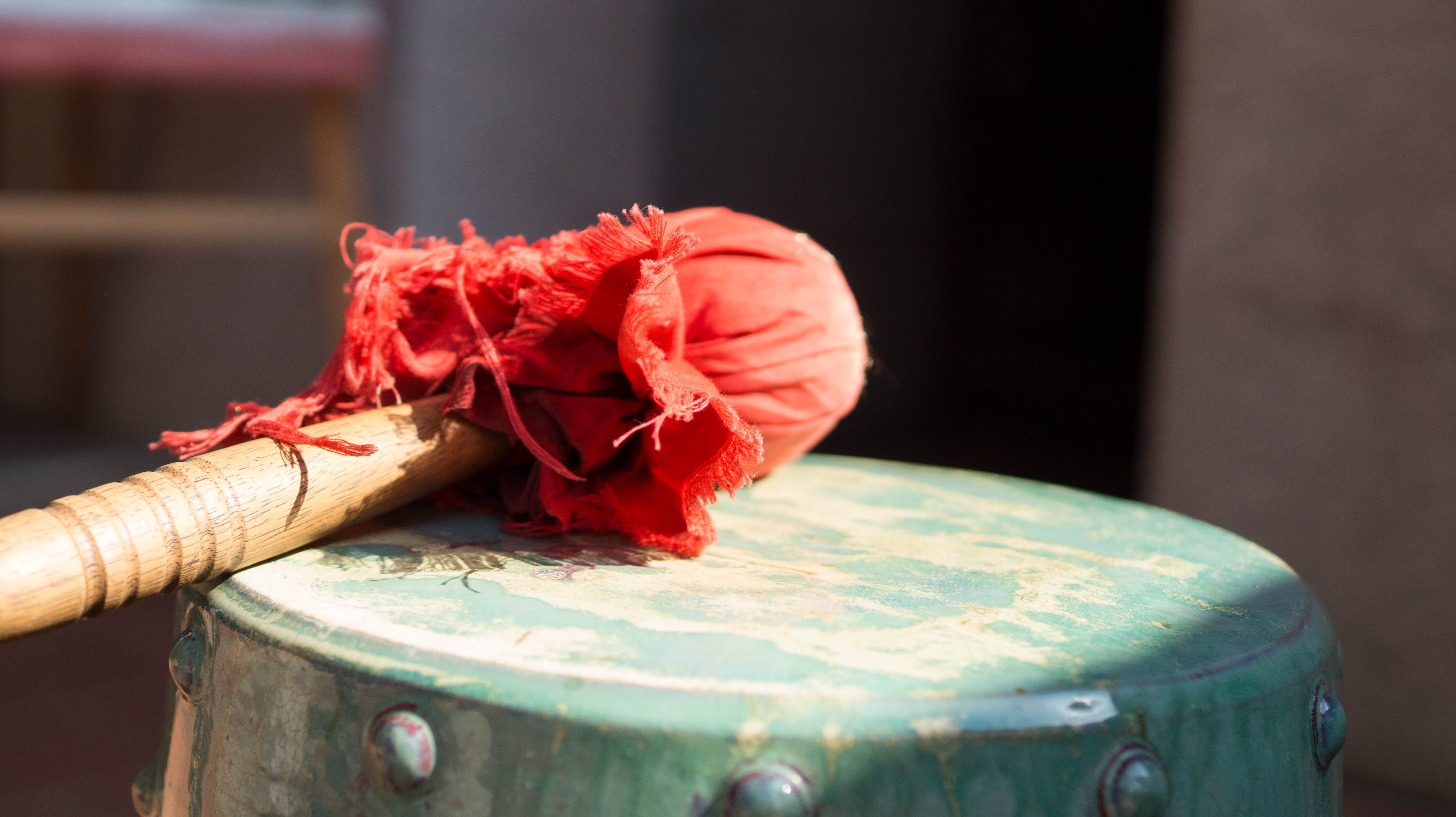 red, grasping week, one person, gong, indoors, 5K, musical instrument, arts culture and entertainment, human hand, hand, focus on foreground, wood - material, HD Wallpaper