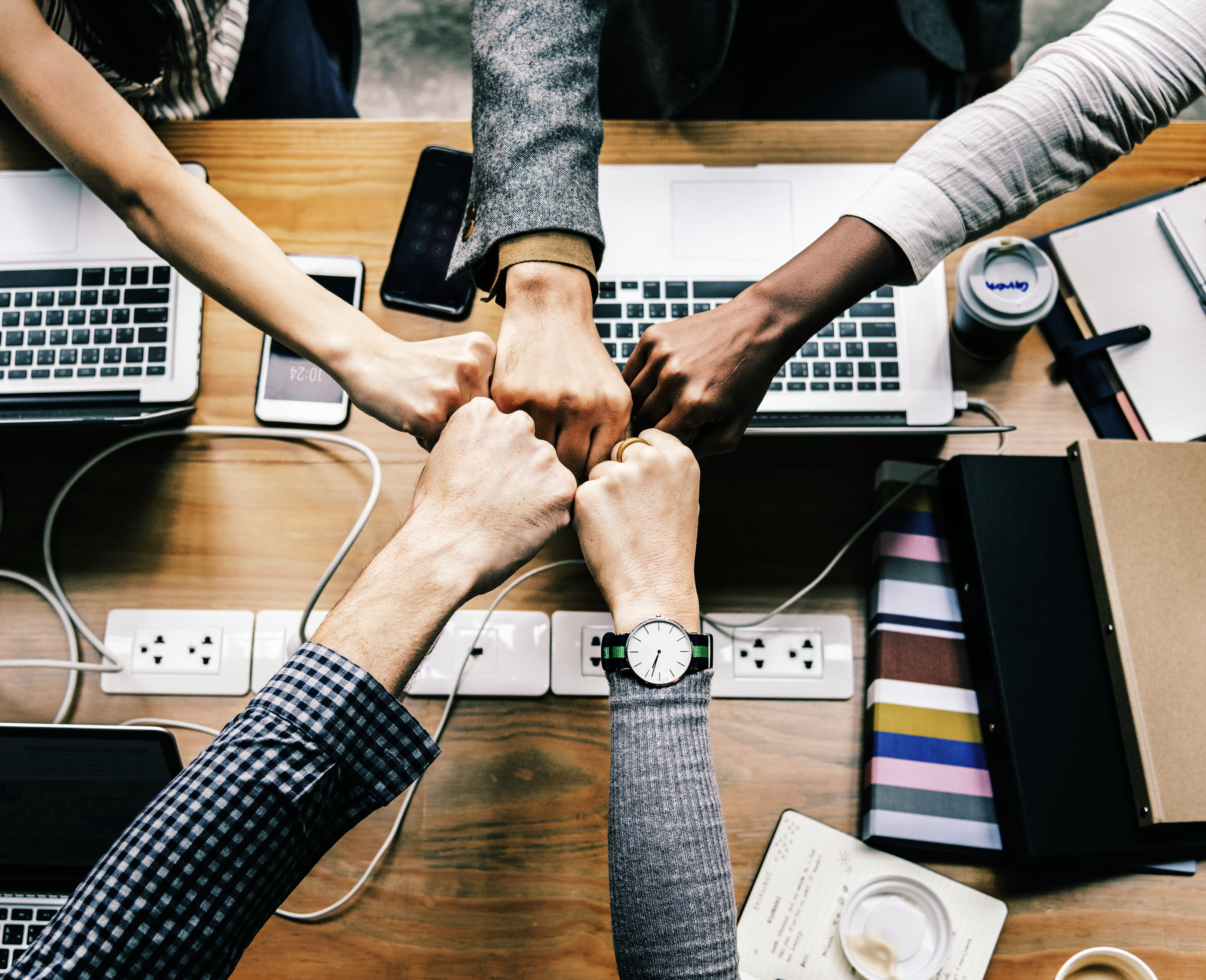 adult, colleagues, meeting, fist bump, group of people, collaboration, achievement, diverse, cooperation, digital device, men, arms, man, indoors, deal, HD Wallpaper