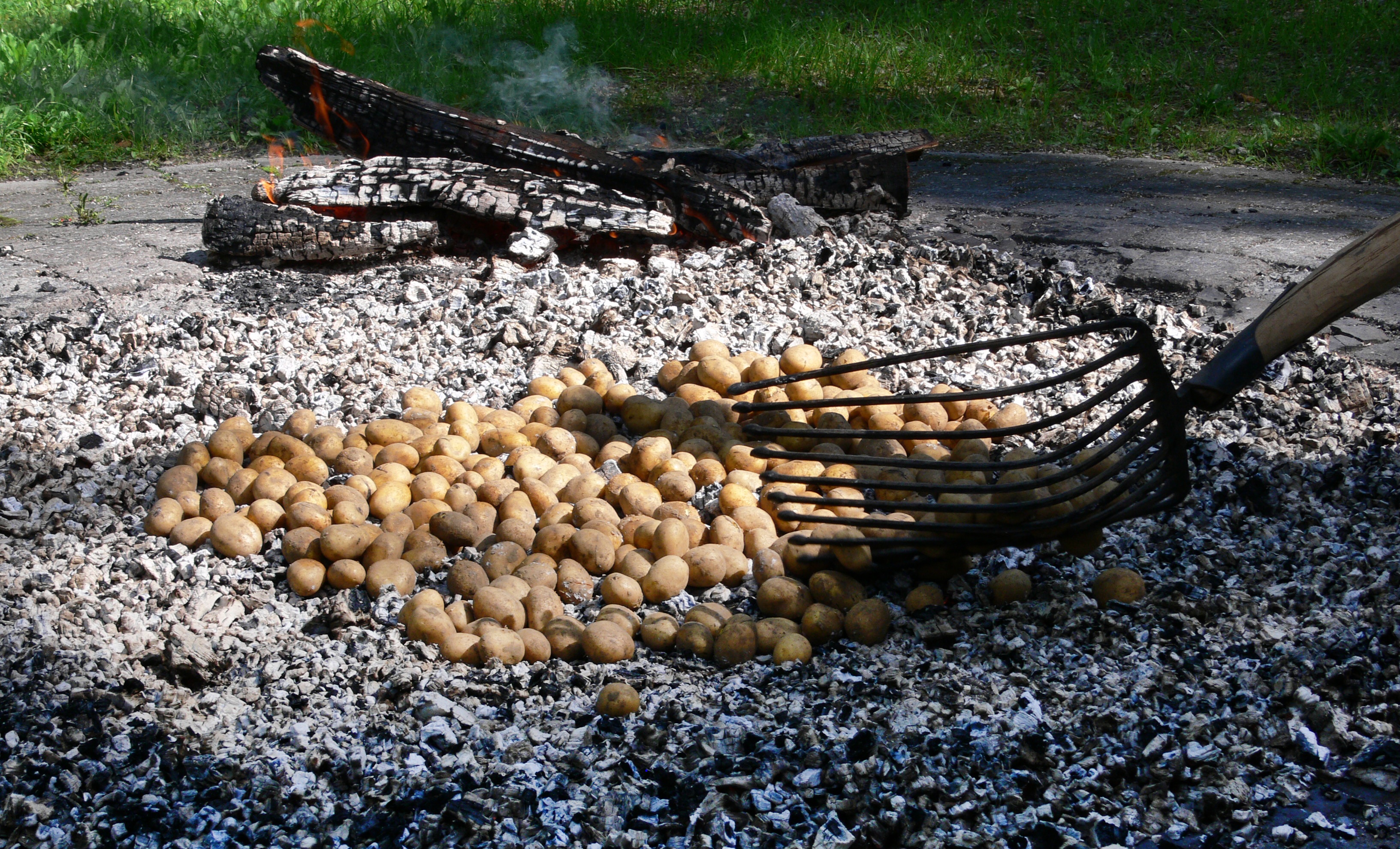 vegetable, kindle, group, solid, food, tradition, fruit, charcoal, potato, day, land, no people, heat, nature, fire, delicious, healthy eating, embers, HD Wallpaper