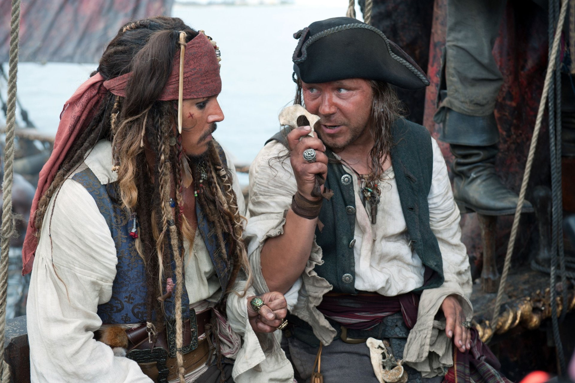 Jack Sparrow, Johnny Depp, 1080P, Pirates Of The Caribbean, Scrum (Pirates of the Caribbean), Pirates of the Caribbean: On Stranger Tides, Stephen Graham, HD Wallpaper